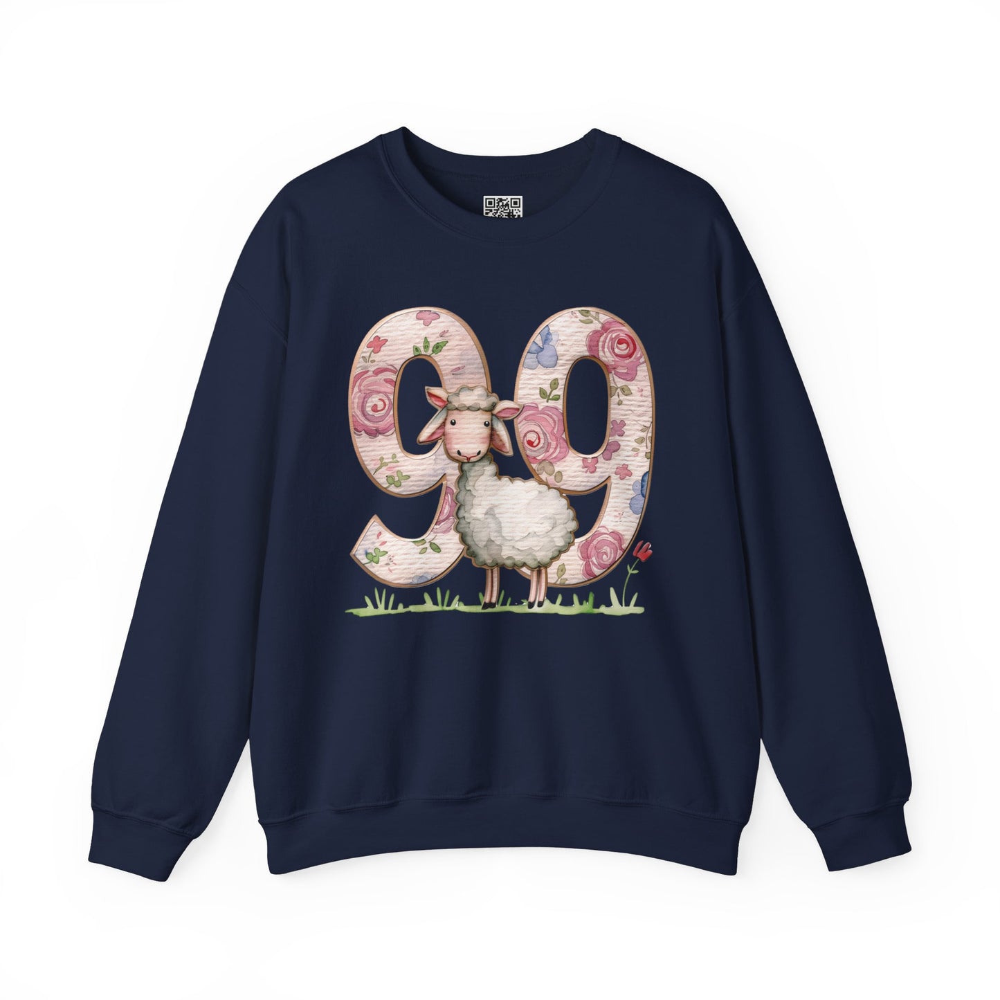 He Leaves the 99 Unisex Heavy Blend Crewneck Sweatshirt, Christian Merch, Christian Streetwear, Ministry Shirt, Faith Based Shirt, Jesus Apparel