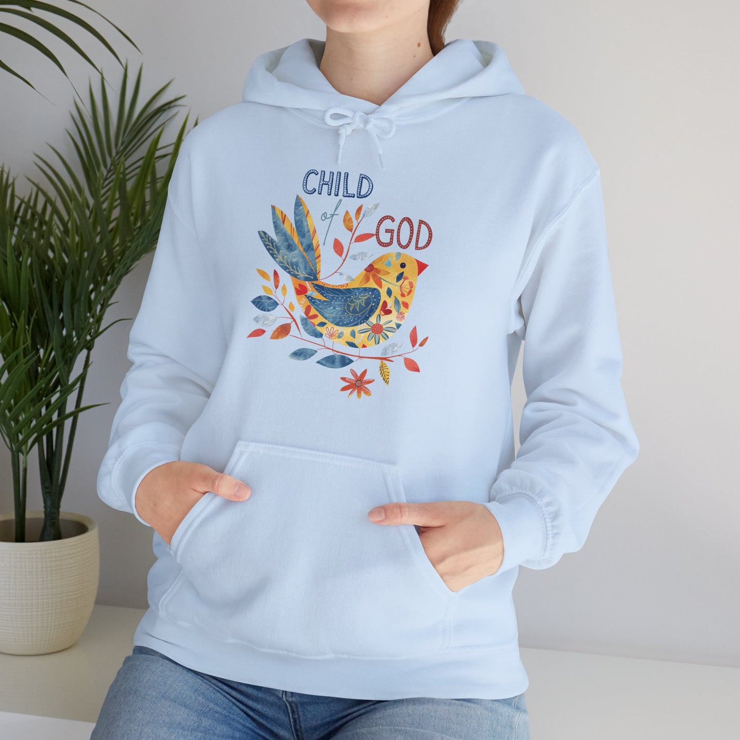 Child of God Unisex Heavy Blend™ Hooded Sweatshirt, Christian Merch, Christian Streetwear, Ministry Shirt, Faith Based Shirt, Praise Hoodie
