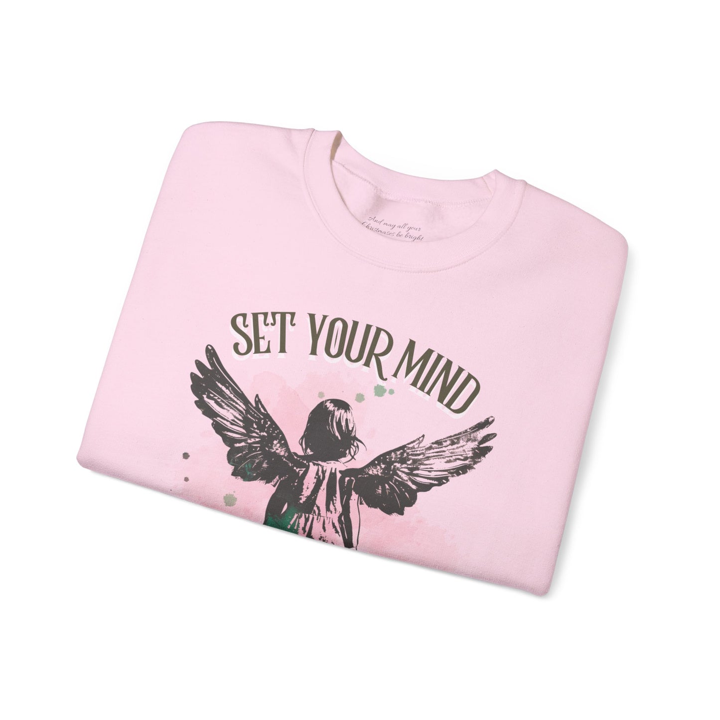 Set Your Mind on the Things Above Sweatshirt, Unisex Heavy Blend™ Crewneck, Christian Apparel, Biblical Clothing, Inspirational Apparel, Jesus Shirt