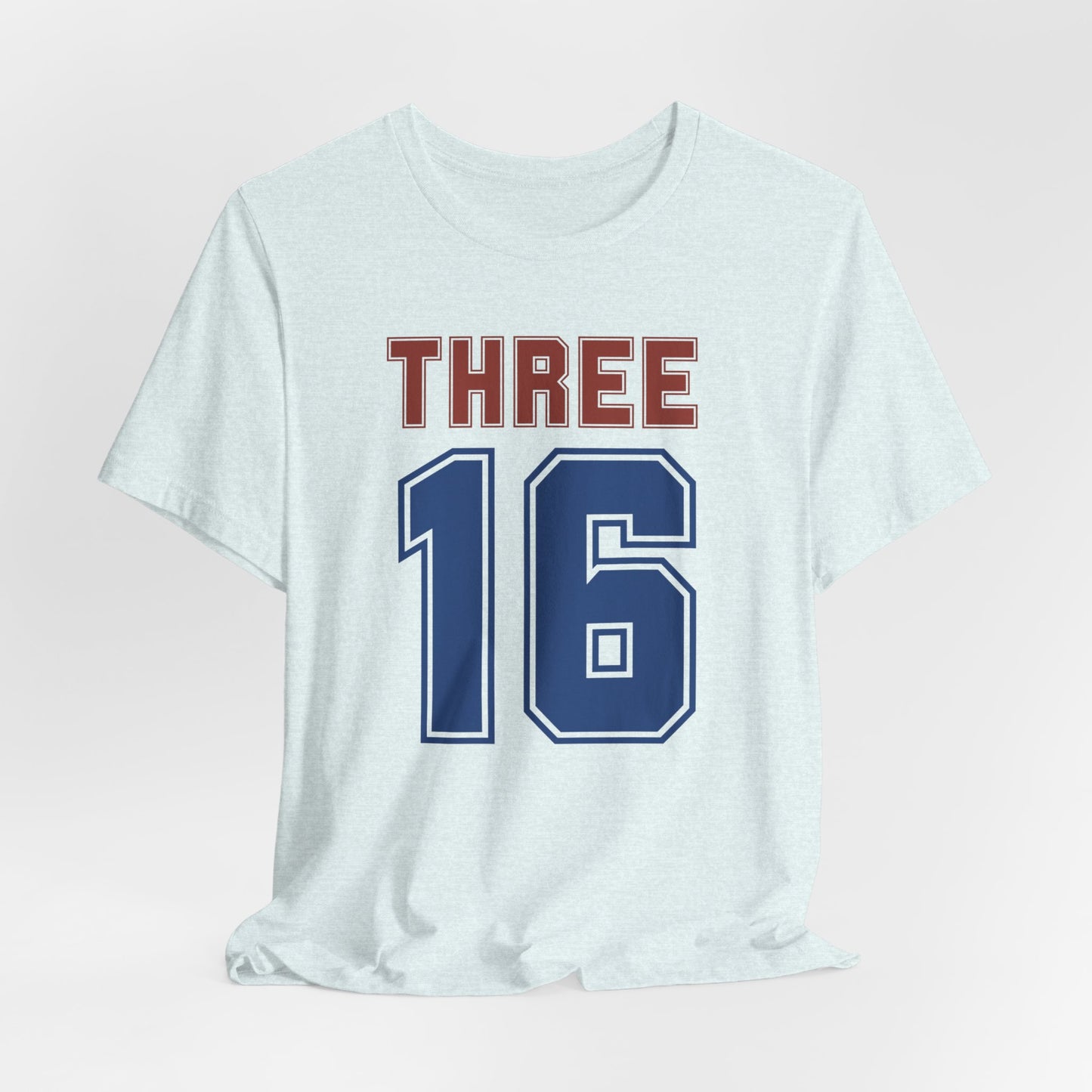 John 3:16 T-shirt - Unisex Jersey Short Sleeve Tee, Christian Merch, Christian Streetwear, Faith Based Shirt, Christian Apparel, Christian Shirts