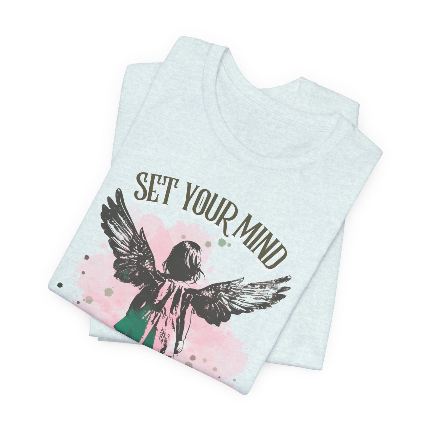 Set Your Mind on the Things Above T-shirt - Unisex Jersey Short Sleeve Tee, Christian Merch, Christian Streetwear, Faith Based Shirt, Christian Apparel, Christian Shirts