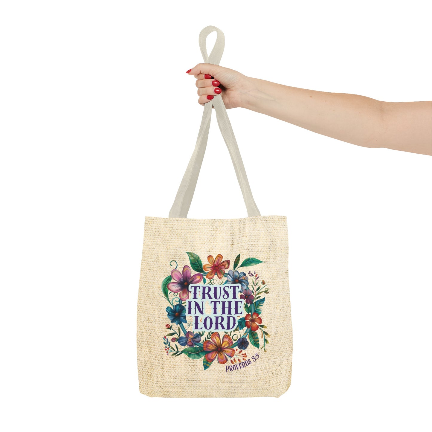 Trust in the Lord Tote Bag, Christian Merch, Gifts of the Holy Spirit, Travel Bag, Bible Bag, Book Bag, Getaway Bag, Secret Santa Gift, Gift for Church People