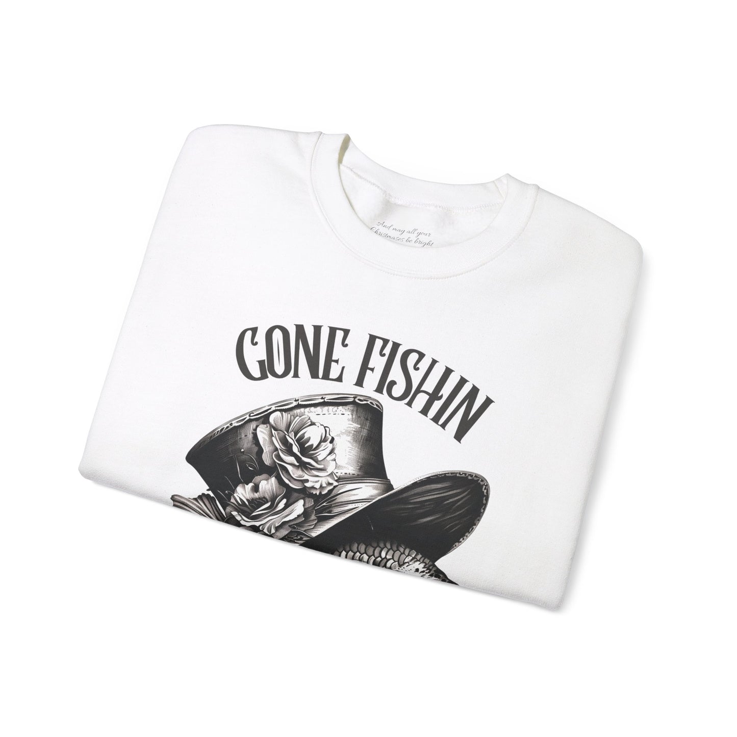 Gone Fishin' Sweatshirt, Unisex Heavy Blend™ Crewneck, Christian Apparel, Biblical Clothing, Inspirational Apparel, Jesus Shirt
