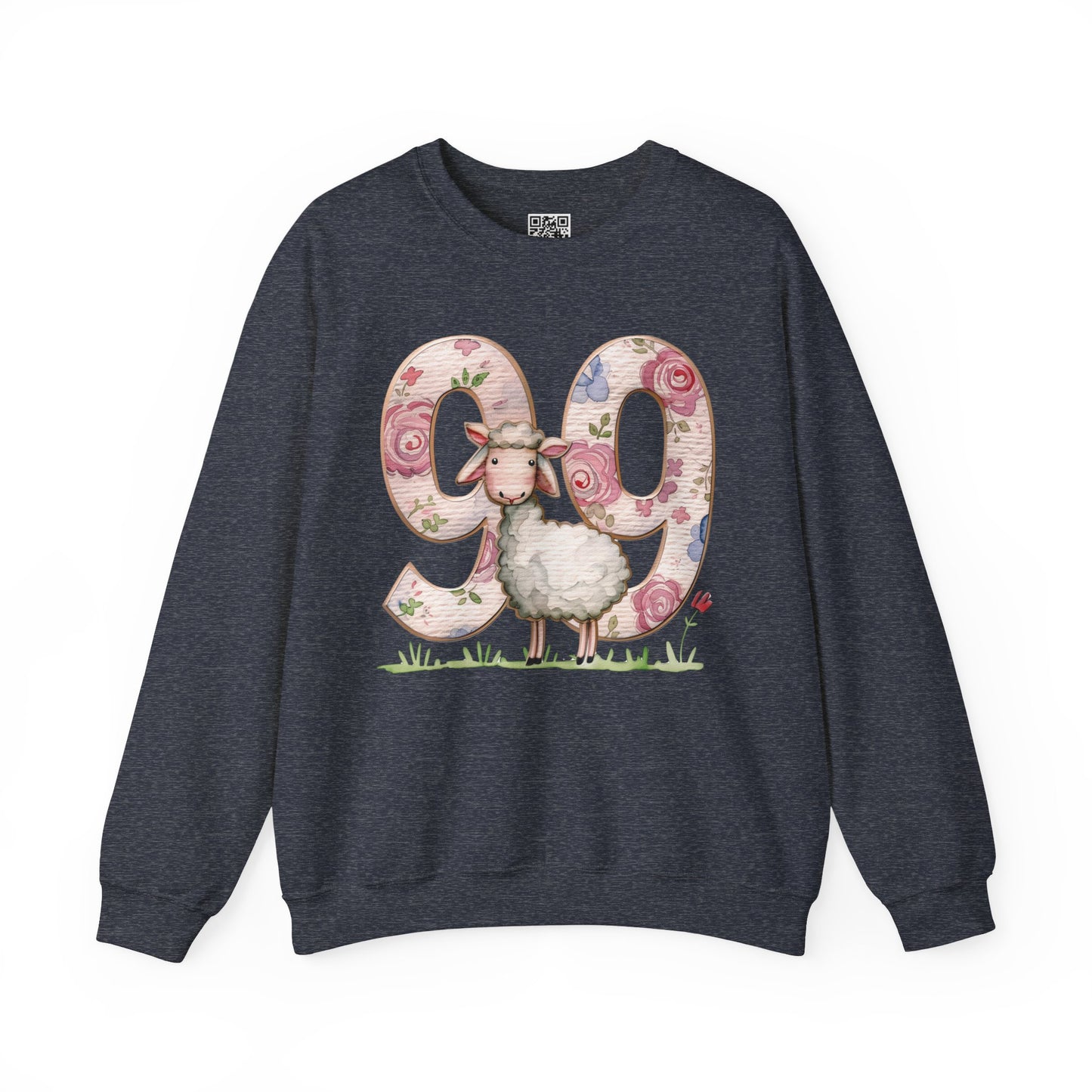 He Leaves the 99 Unisex Heavy Blend Crewneck Sweatshirt, Christian Merch, Christian Streetwear, Ministry Shirt, Faith Based Shirt, Jesus Apparel