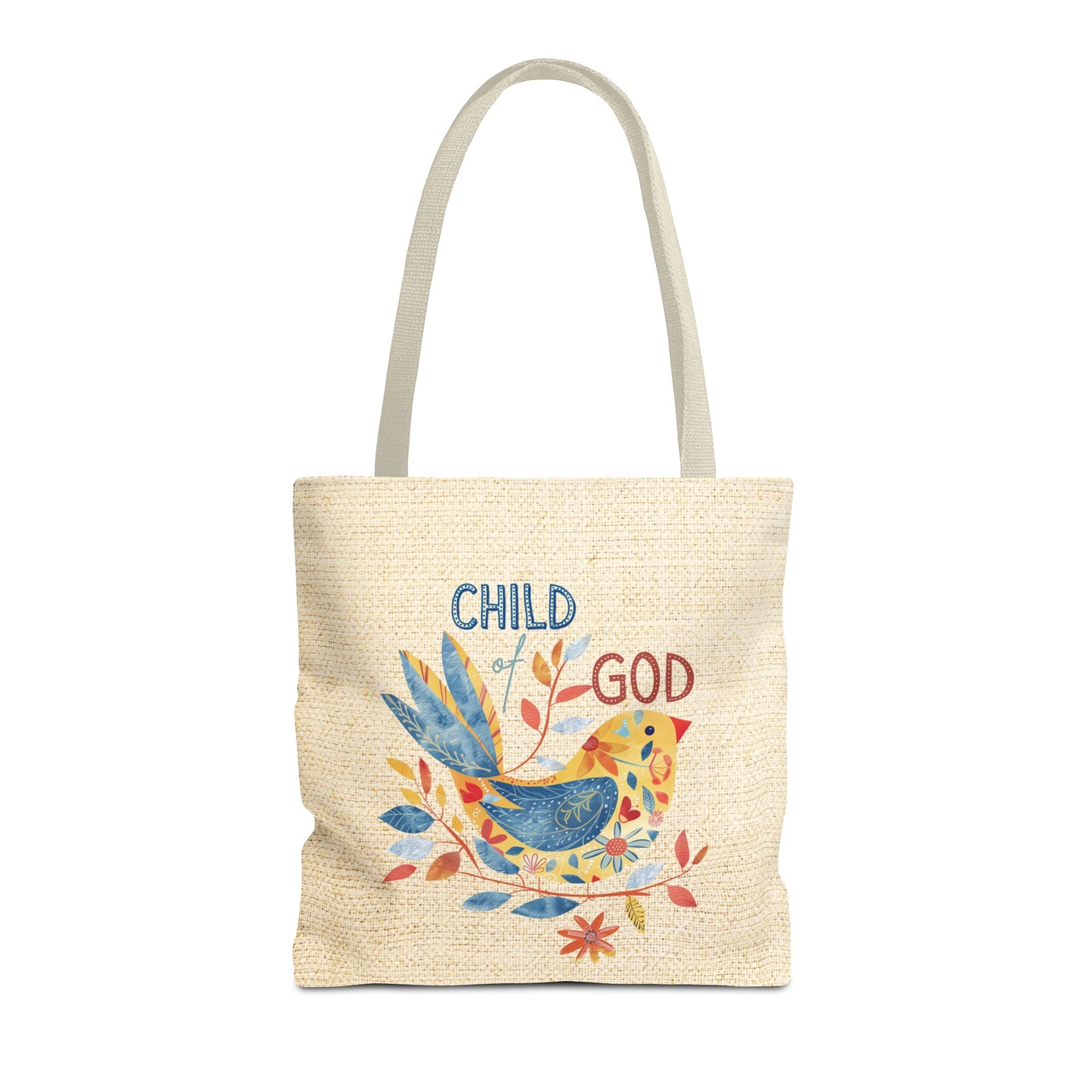 Child of God Tote Bag, Christian Merch, Gifts of the Holy Spirit, Travel Bag, Bible Bag, Book Bag, Getaway Bag, Secret Santa Gift, Gift for Church People