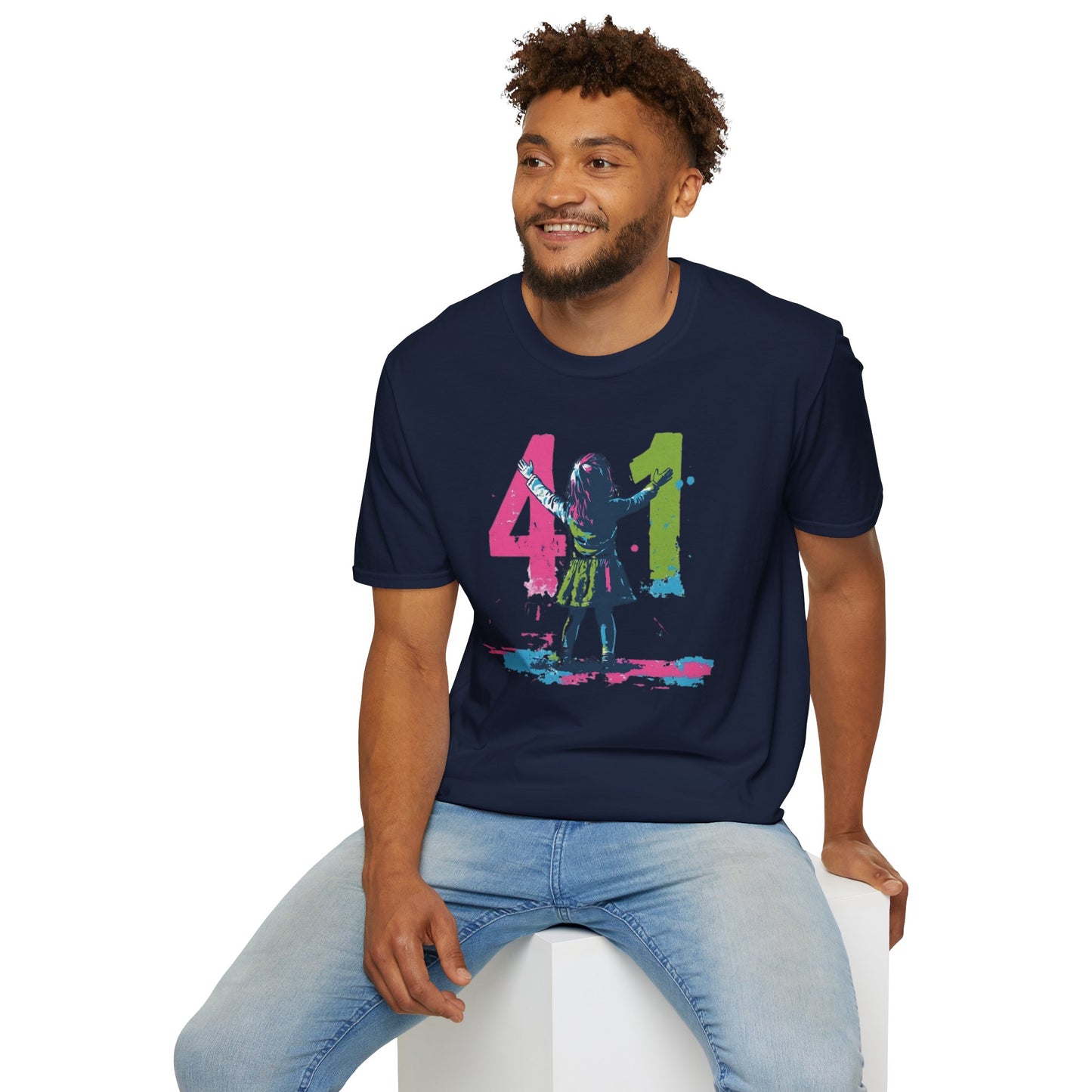 Christian "41" Unisex Softstyle T-Shirt - Christian Streetwear, Jesus Apparel, Religious Clothing, Spiritual Merch, Faith Based Shirt