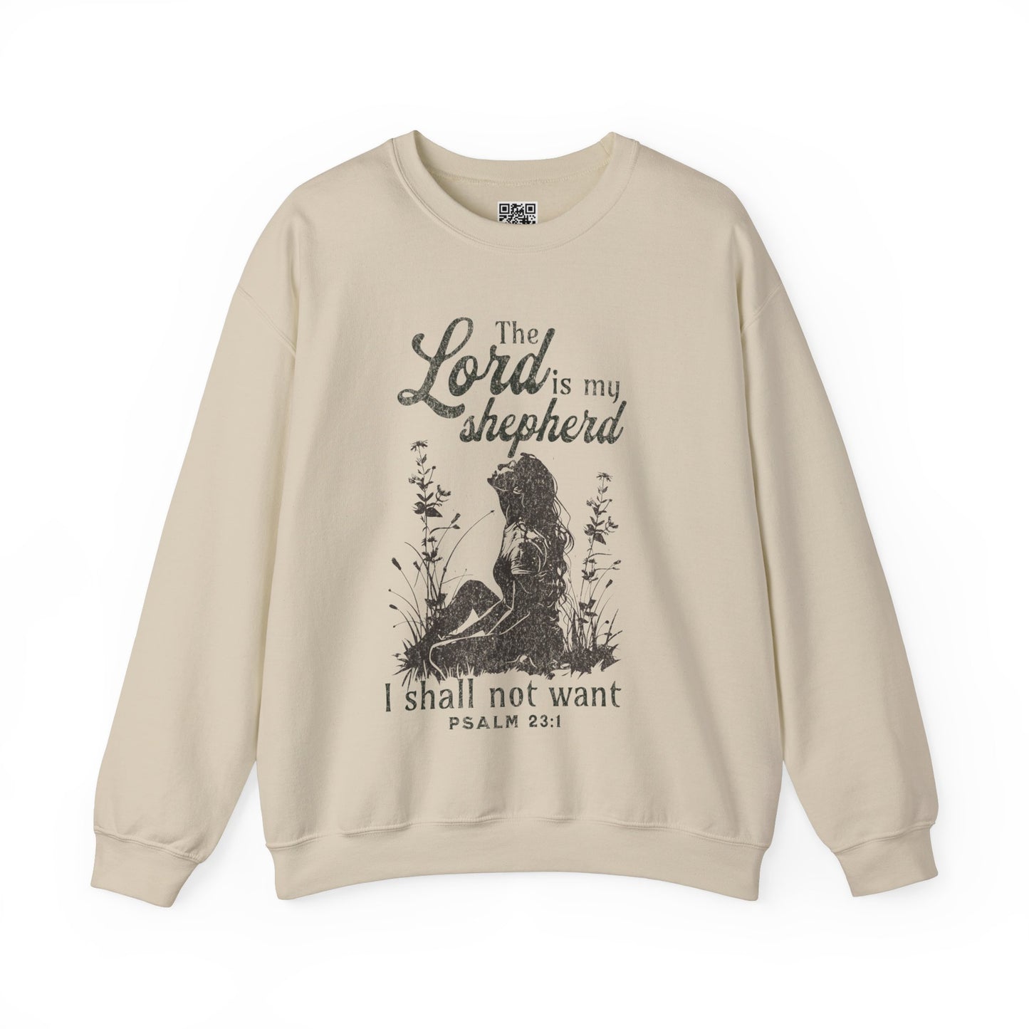 The Lord is my Shepherd Unisex Heavy Blend Crewneck Sweatshirt, Christian Merch, Christian Streetwear, Ministry Shirt, Faith Based Shirt, Jesus Apparel