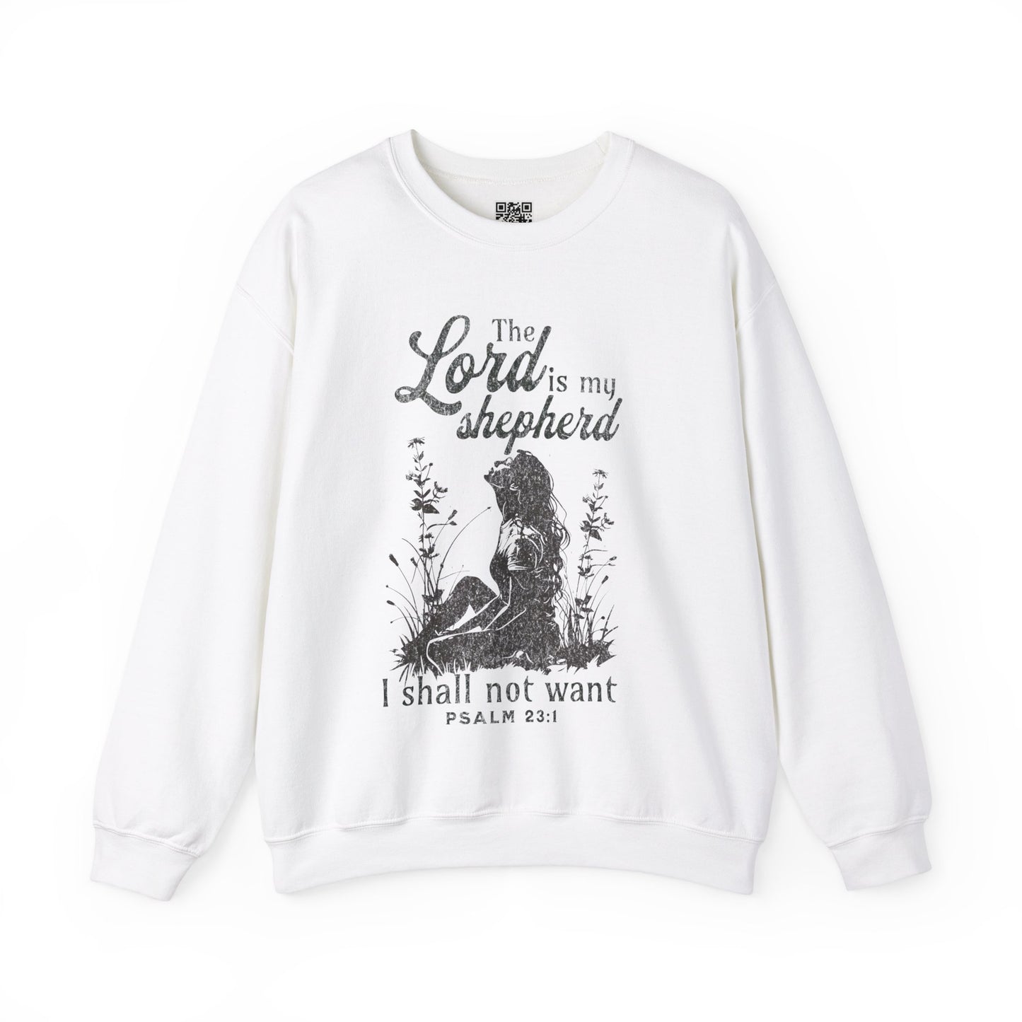 The Lord is my Shepherd Unisex Heavy Blend Crewneck Sweatshirt, Christian Merch, Christian Streetwear, Ministry Shirt, Faith Based Shirt, Jesus Apparel