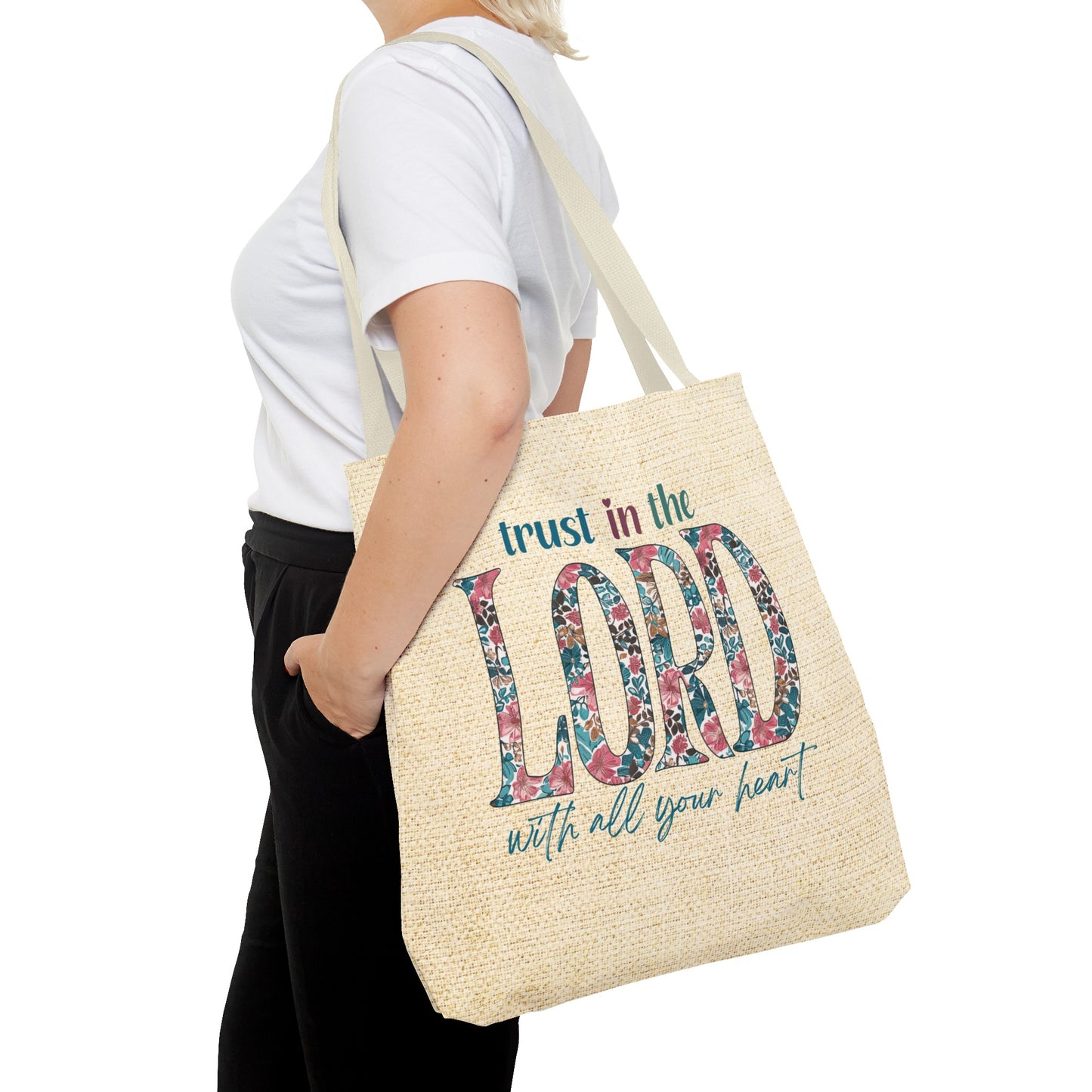 Copy of Psalm 91:7 Tote Bag, Christian Merch, Gifts of the Holy Spirit, Travel Bag, Bible Bag, , Book Bag, Getaway Bag, Secret Santa Gift, Gift for Church People