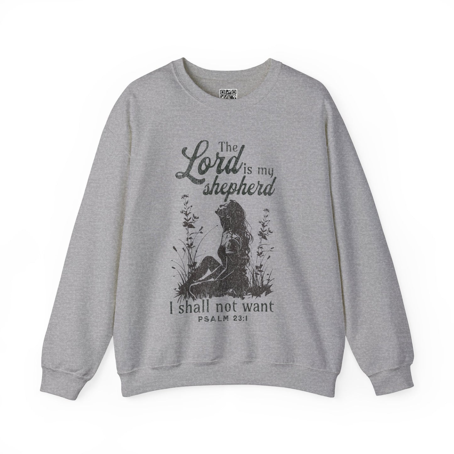 The Lord is my Shepherd Unisex Heavy Blend Crewneck Sweatshirt, Christian Merch, Christian Streetwear, Ministry Shirt, Faith Based Shirt, Jesus Apparel