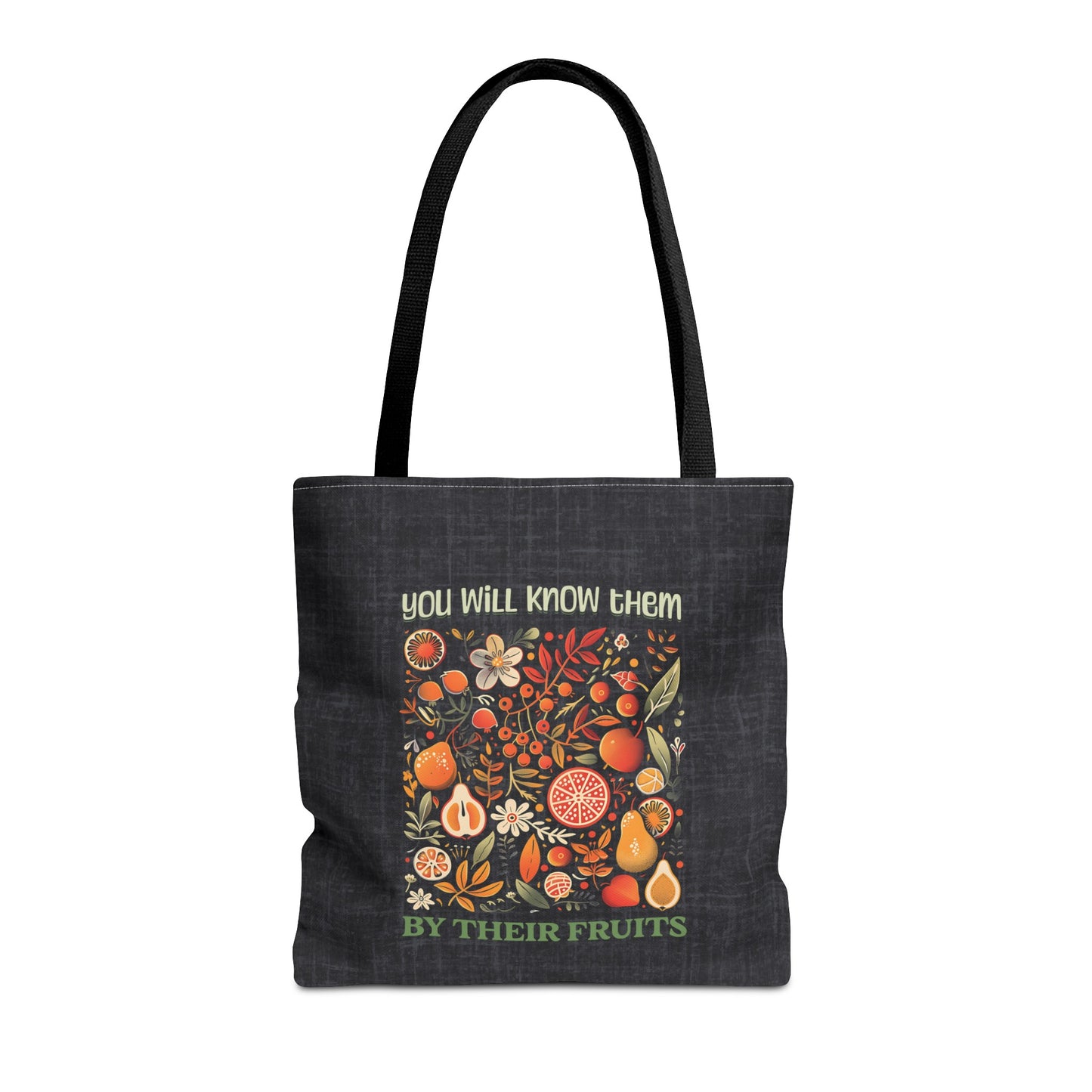Fruits of the Spirit Tote Bag, Christian Merch, Gifts of the Holy Spirit, Travel Bag, Bible Bag, , Book Bag, Getaway Bag, Secret Santa Gift, Gift for Church People