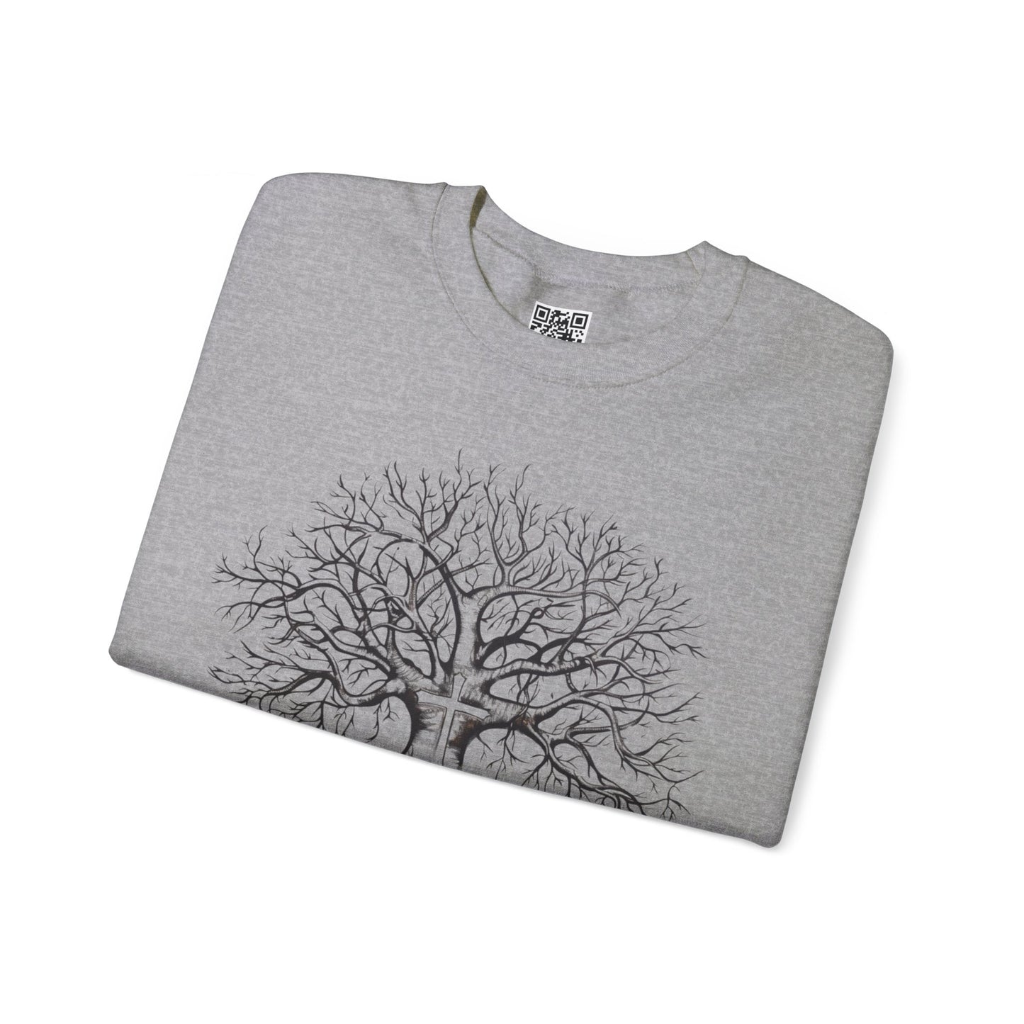 Rooted in Christ Unisex Heavy Blend Crewneck Sweatshirt, Christian Merch, Christian Streetwear, Ministry Shirt, Faith Based Shirt, Jesus Apparel