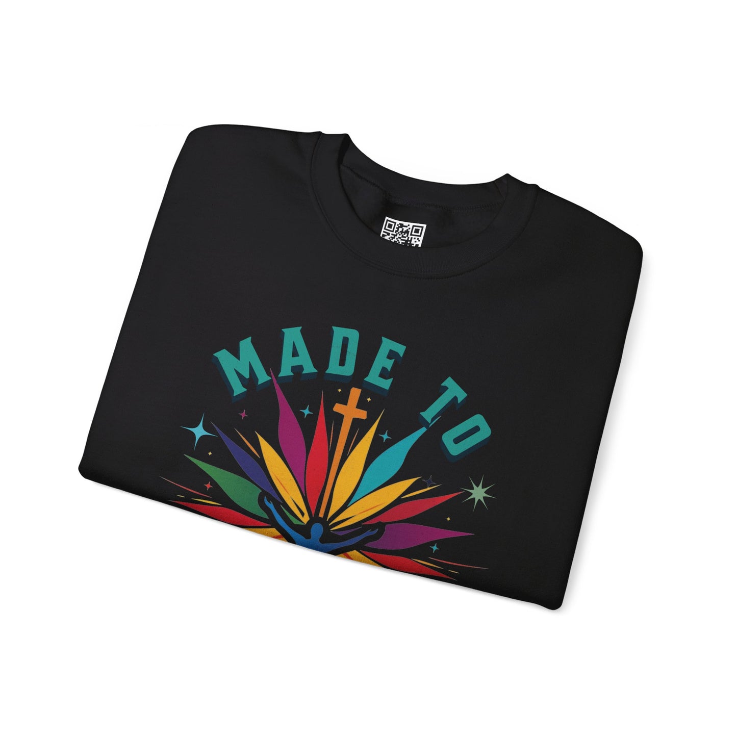 Made to Worship Unisex Heavy Blend Crewneck Sweatshirt, Christian Merch, Christian Streetwear, Ministry Shirt, Faith Based Shirt, Jesus Apparel