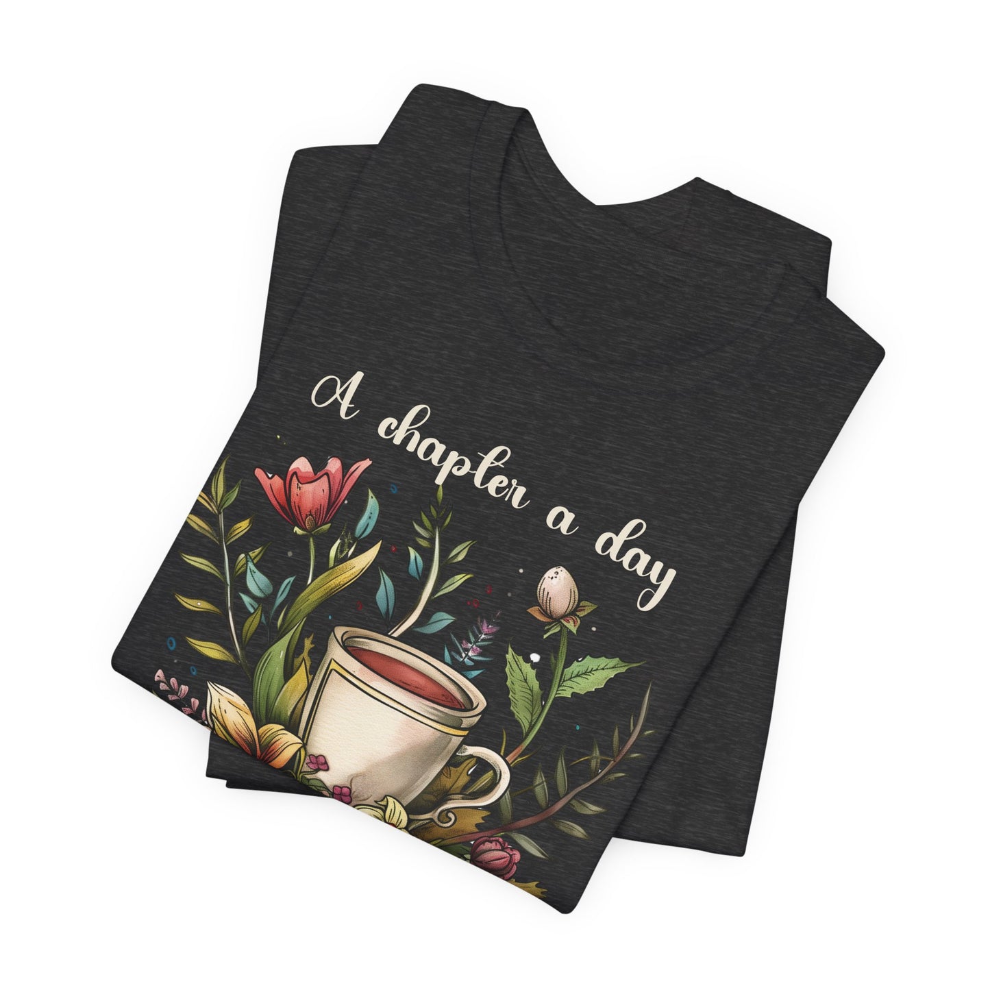 A Chapter a Day T-shirt - Unisex Jersey Short Sleeve Tee, Christian Merch, Christian Streetwear, Faith Based Shirt, Christian Apparel, Christian Shirts