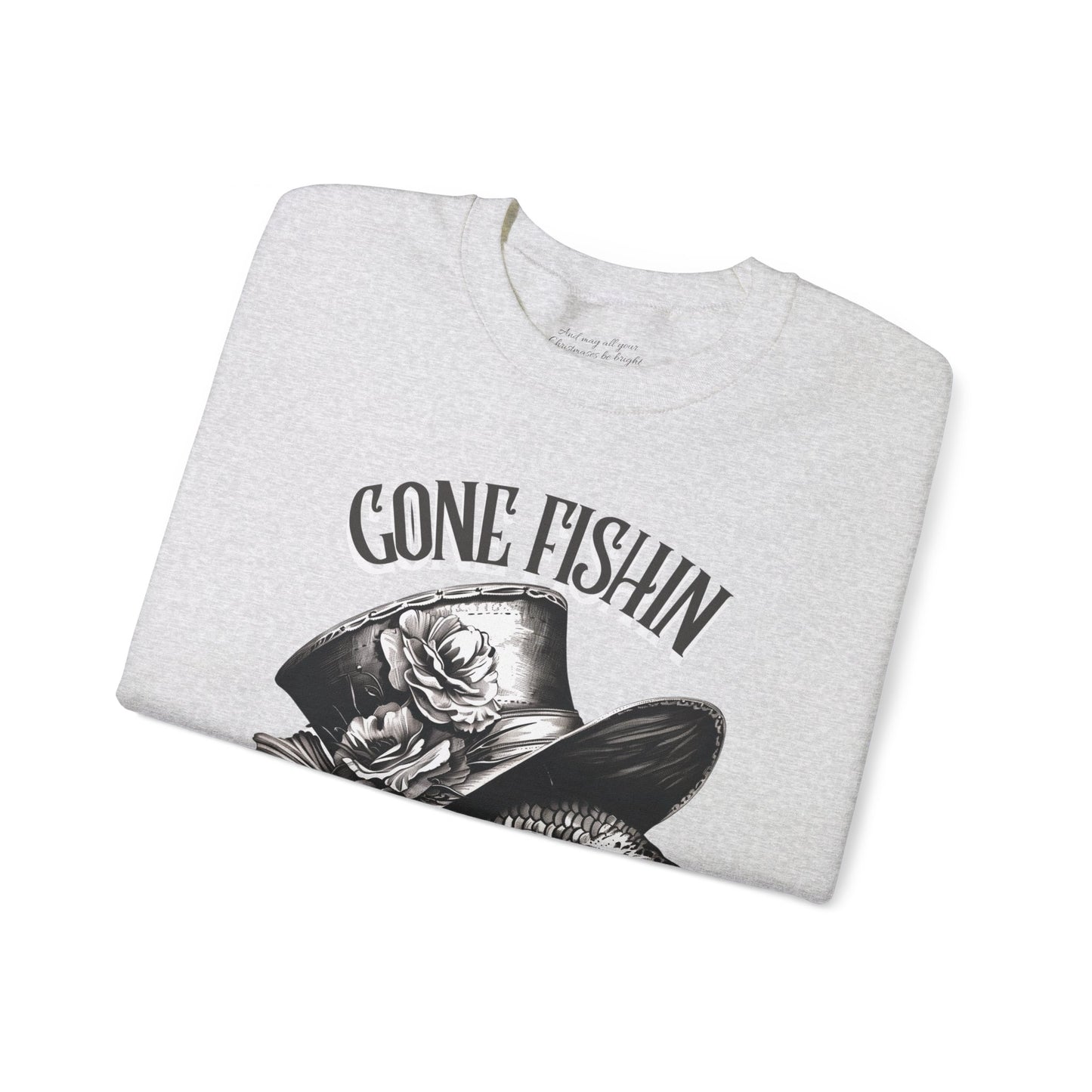 Gone Fishin' Sweatshirt, Unisex Heavy Blend™ Crewneck, Christian Apparel, Biblical Clothing, Inspirational Apparel, Jesus Shirt