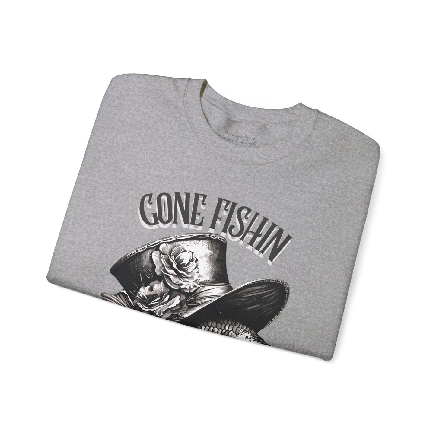 Gone Fishin' Sweatshirt, Unisex Heavy Blend™ Crewneck, Christian Apparel, Biblical Clothing, Inspirational Apparel, Jesus Shirt
