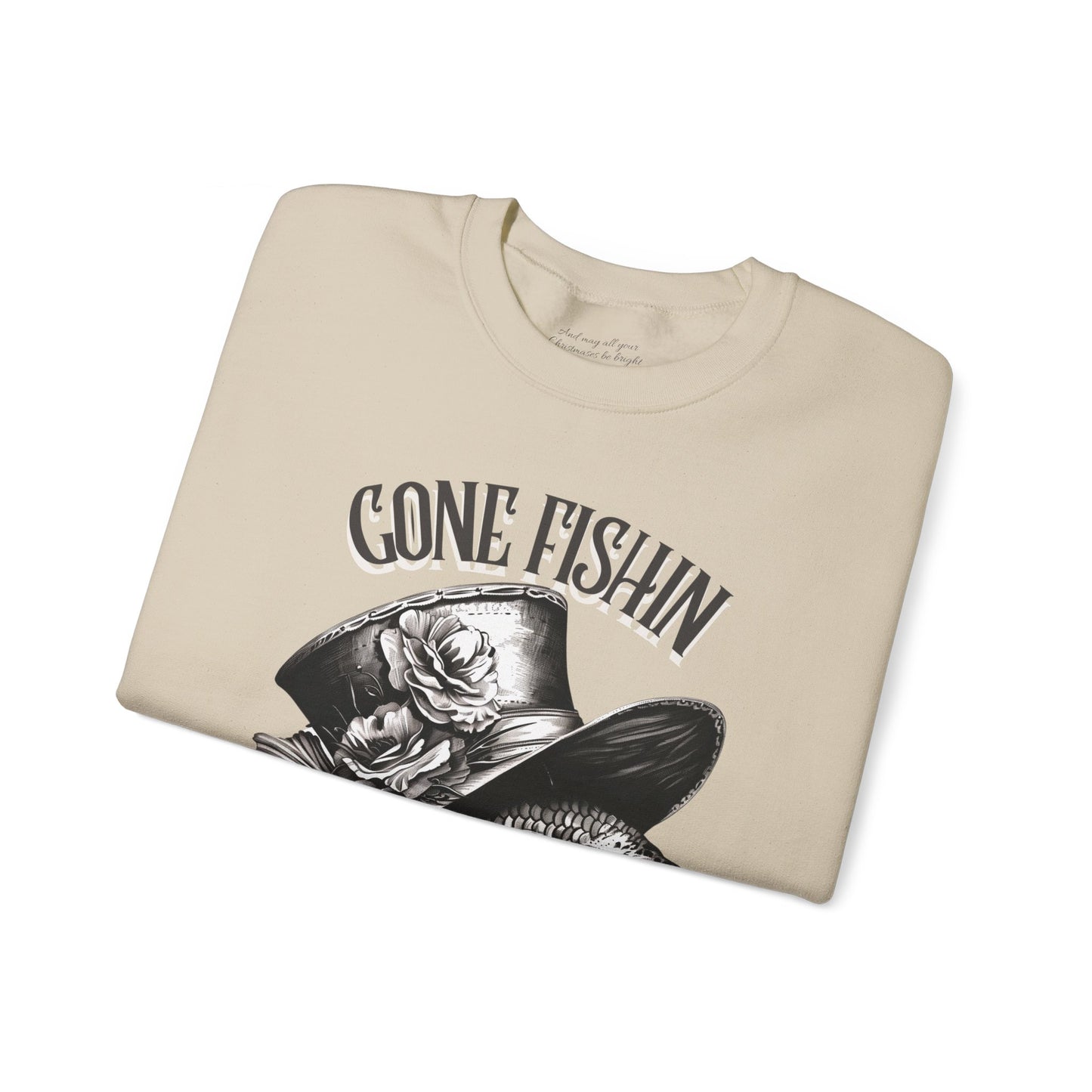Gone Fishin' Sweatshirt, Unisex Heavy Blend™ Crewneck, Christian Apparel, Biblical Clothing, Inspirational Apparel, Jesus Shirt