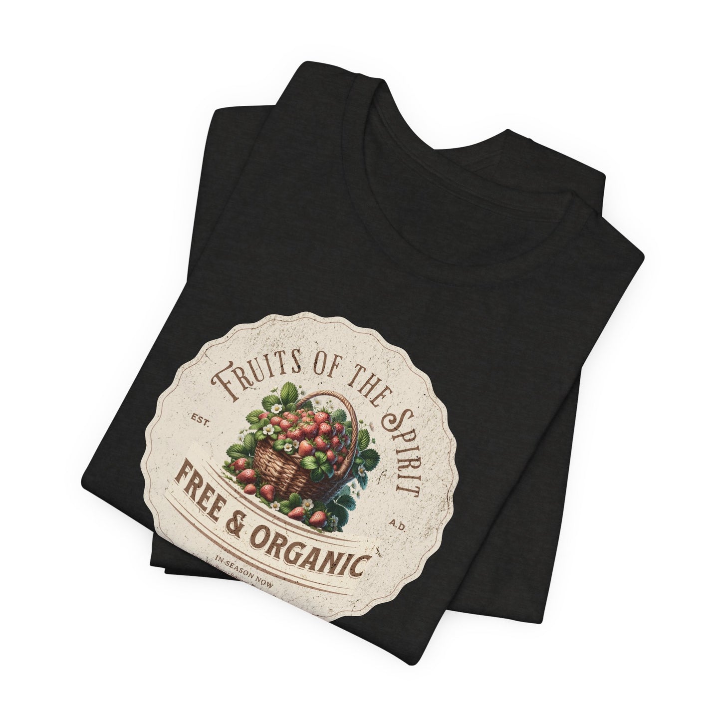 Fruits of the Spirit T-Shirt - Unisex Jersey Short Sleeve Tee, Christian Merch, Christian Streetwear, Ministry Shirt, Faith Based Shirt, Jesus Apparel