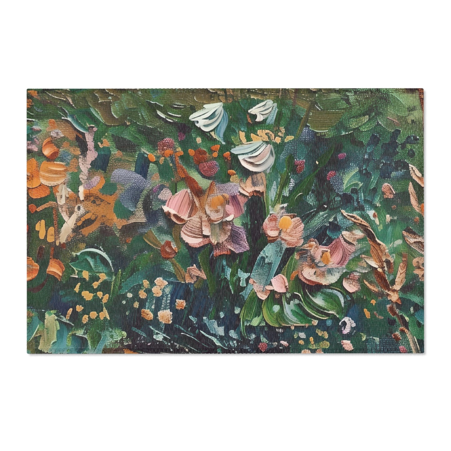 Van Gogh Inspired Area Rug, Funky, Colorful, & Unique Area Rugs, Custom Print Rug or Bathmat, 3 Sizes - 24x36 in, 36x60 in and 48x72 in