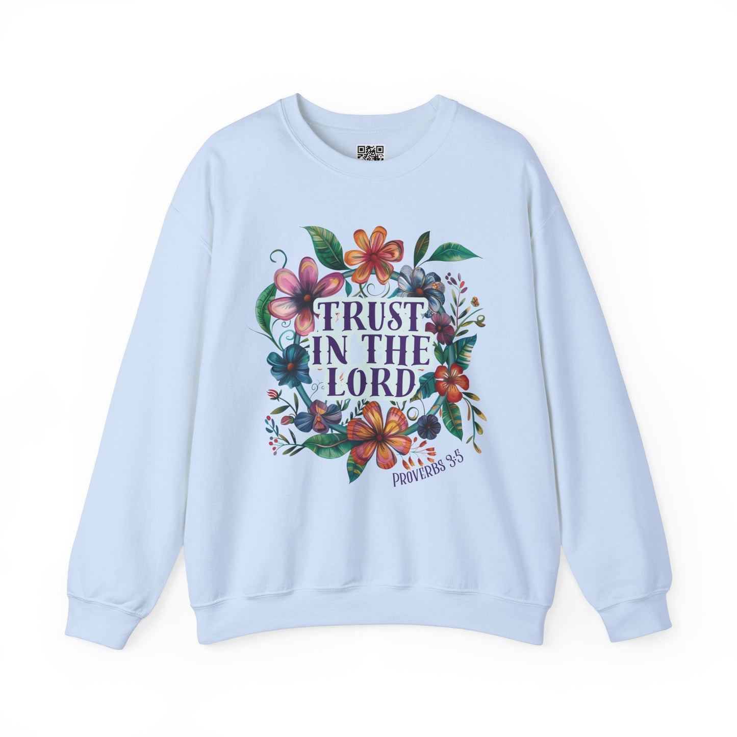 Trust in the Lord Unisex Heavy Blend Crewneck Sweatshirt, Christian Merch, Christian Streetwear, Ministry Shirt, Faith Based Shirt, Jesus Apparel