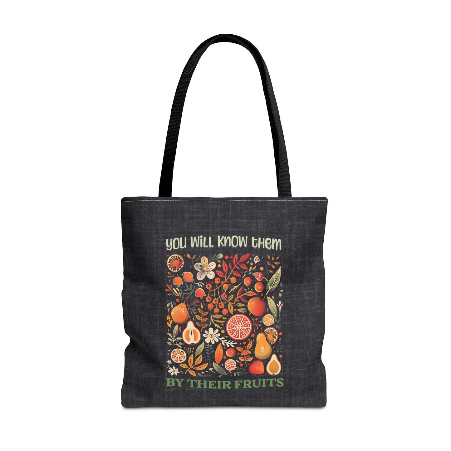Fruits of the Spirit Tote Bag, Christian Merch, Gifts of the Holy Spirit, Travel Bag, Bible Bag, , Book Bag, Getaway Bag, Secret Santa Gift, Gift for Church People