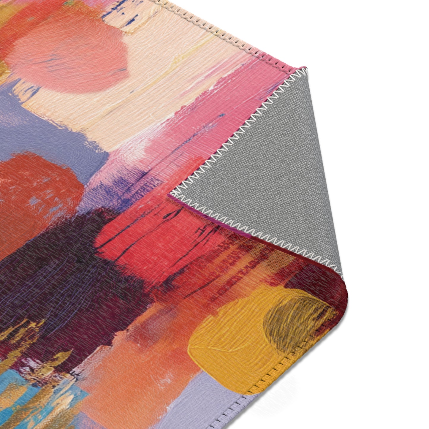 Modern Boho Area Rug, Funky, Colorful, & Unique Area Rugs, Custom Print Rug or Bathmat, 3 Sizes - 24x36 in, 36x60 in and 48x72 in
