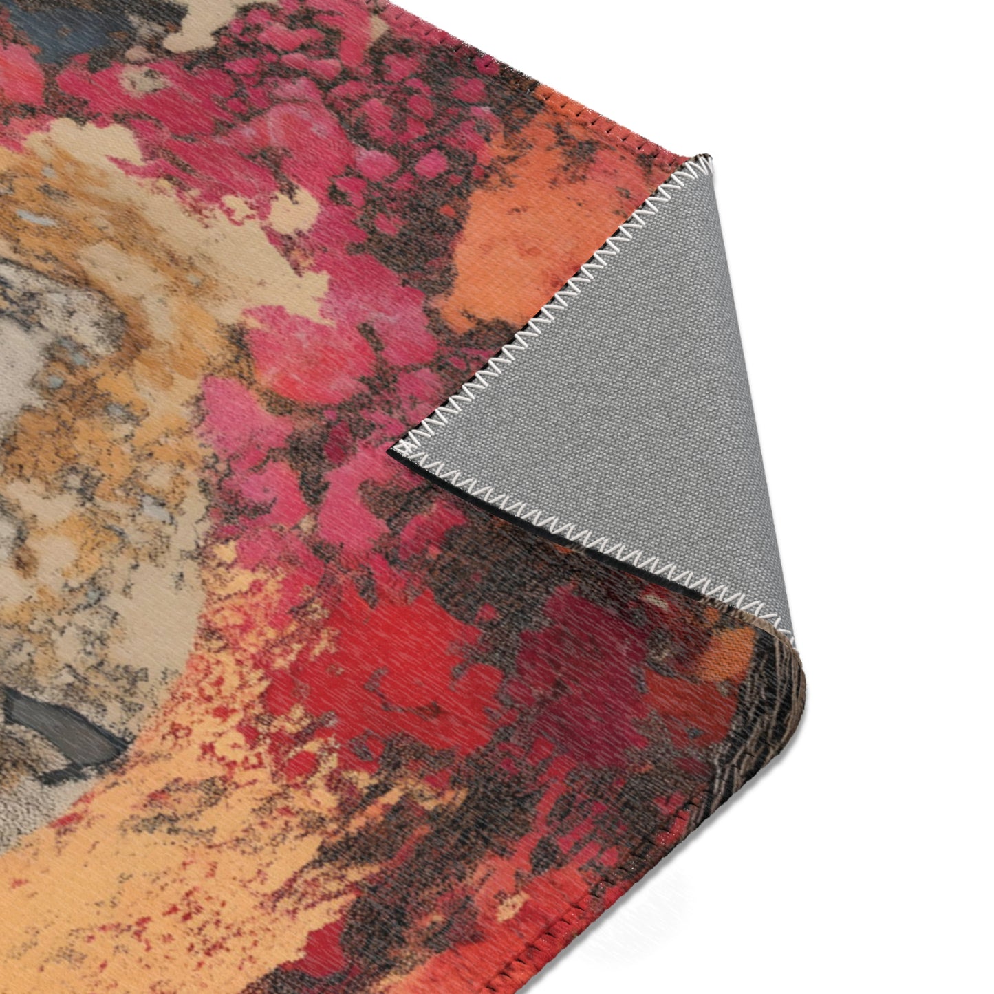 Flowing Abstract Art Area Rug, Funky, Colorful, & Unique Area Rugs, Custom Print Rug or Bathmat, 3 Sizes - 24x36 in, 36x60 in and 48x72 in