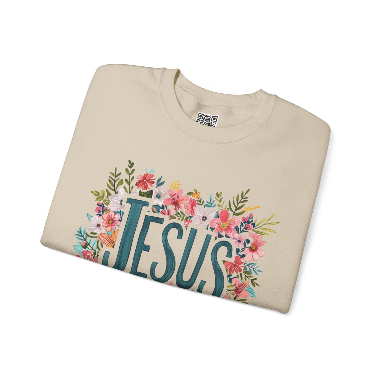 Jesus Unisex Heavy Blend Crewneck Sweatshirt, Christian Merch, Christian Streetwear, Ministry Shirt, Faith Based Shirt, Jesus Apparel