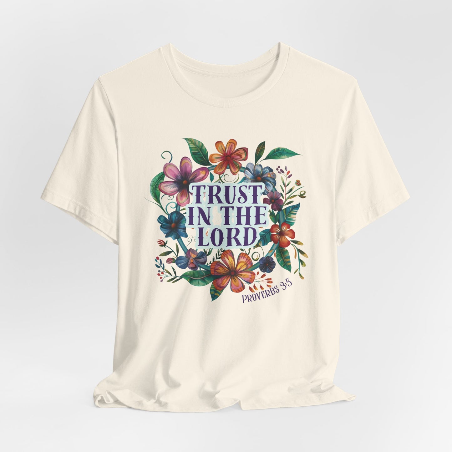 Trust in the Lord Unisex Jersey Short Sleeve Tee, Christian Merch, Jesus Loves You, Faith Based Shirt, Christian Apparel, Jesus Apparel