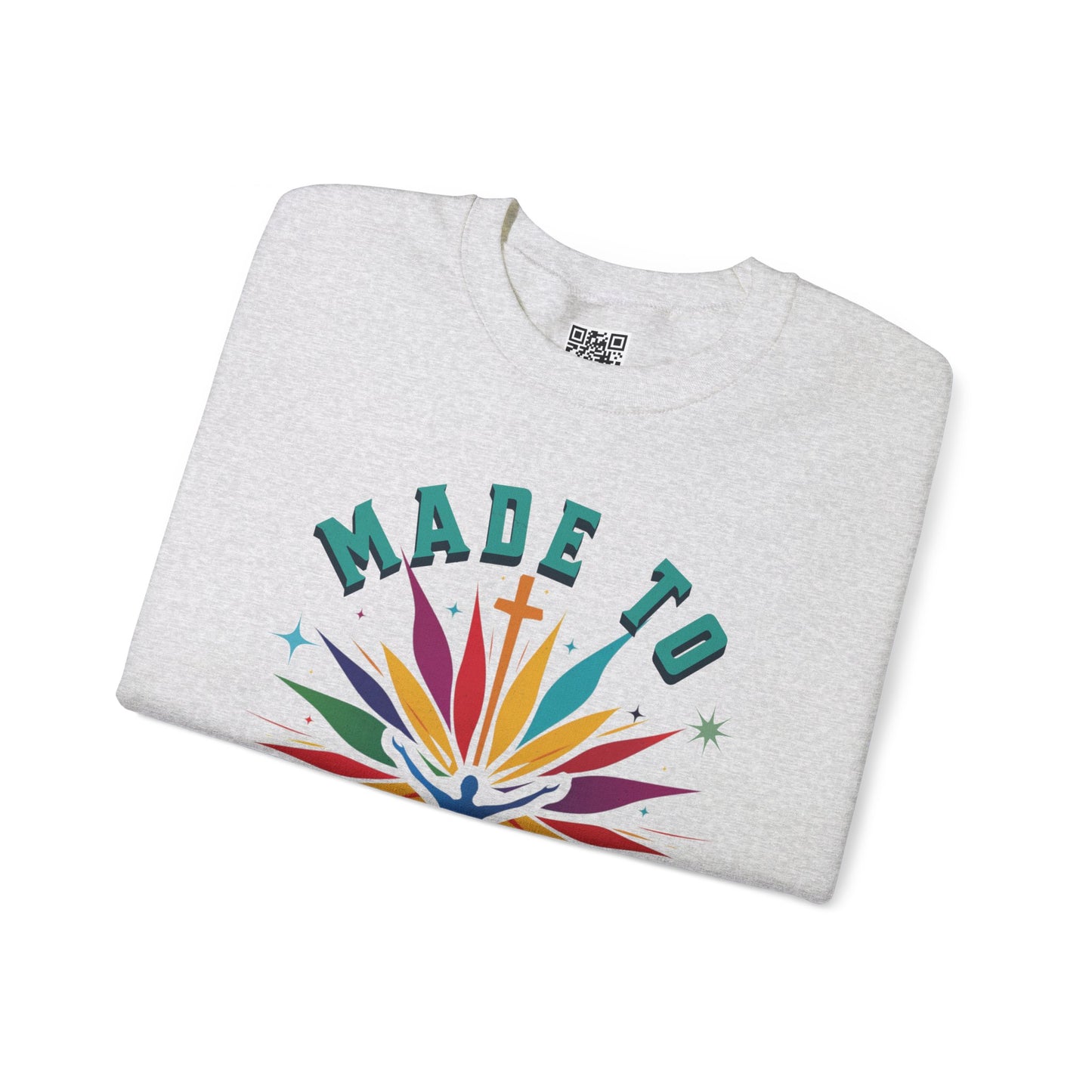 Made to Worship Unisex Heavy Blend Crewneck Sweatshirt, Christian Merch, Christian Streetwear, Ministry Shirt, Faith Based Shirt, Jesus Apparel