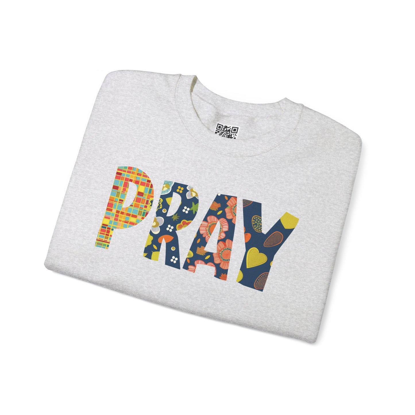 Pray Unisex Heavy Blend Crewneck Sweatshirt, Christian Merch, Christian Streetwear, Ministry Shirt, Faith Based Shirt, Jesus Apparel