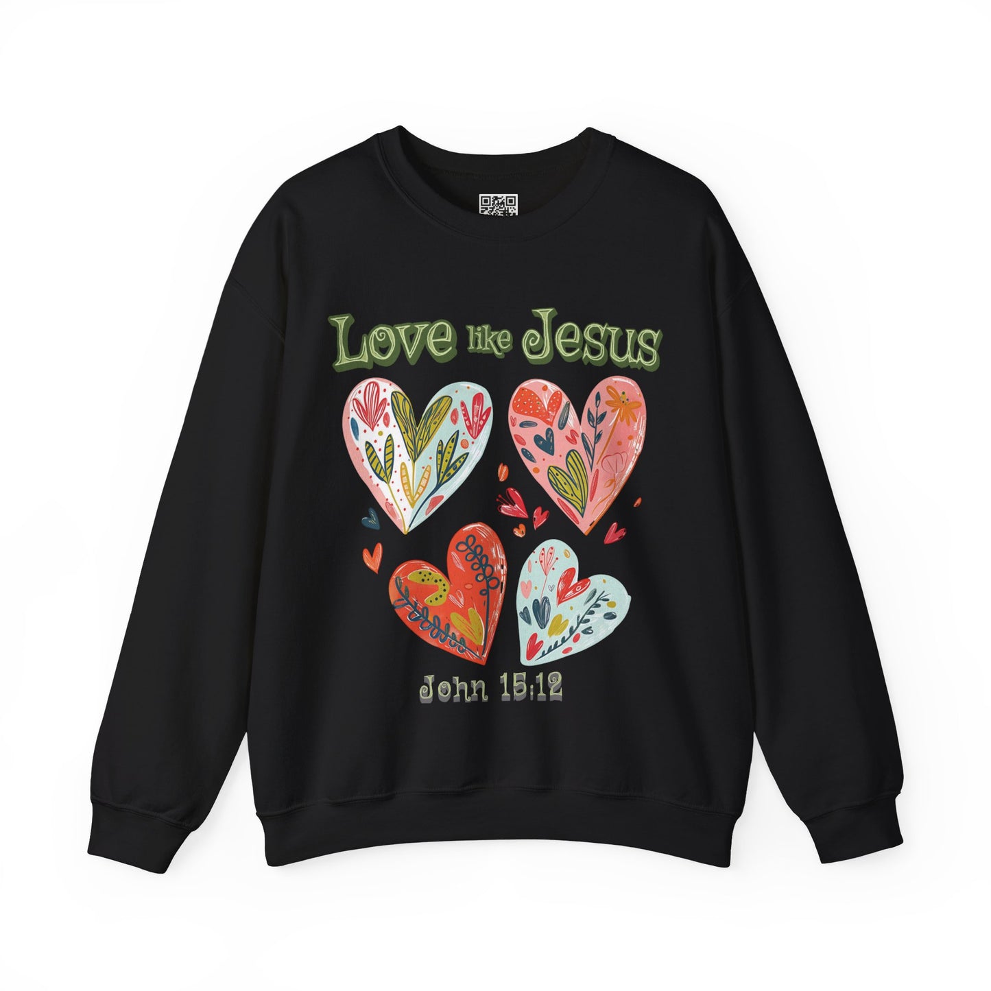 Love like Jesus Unisex Heavy Blend Crewneck Sweatshirt, Christian Merch, Christian Streetwear, Ministry Shirt, Faith Based Shirt, Jesus Apparel