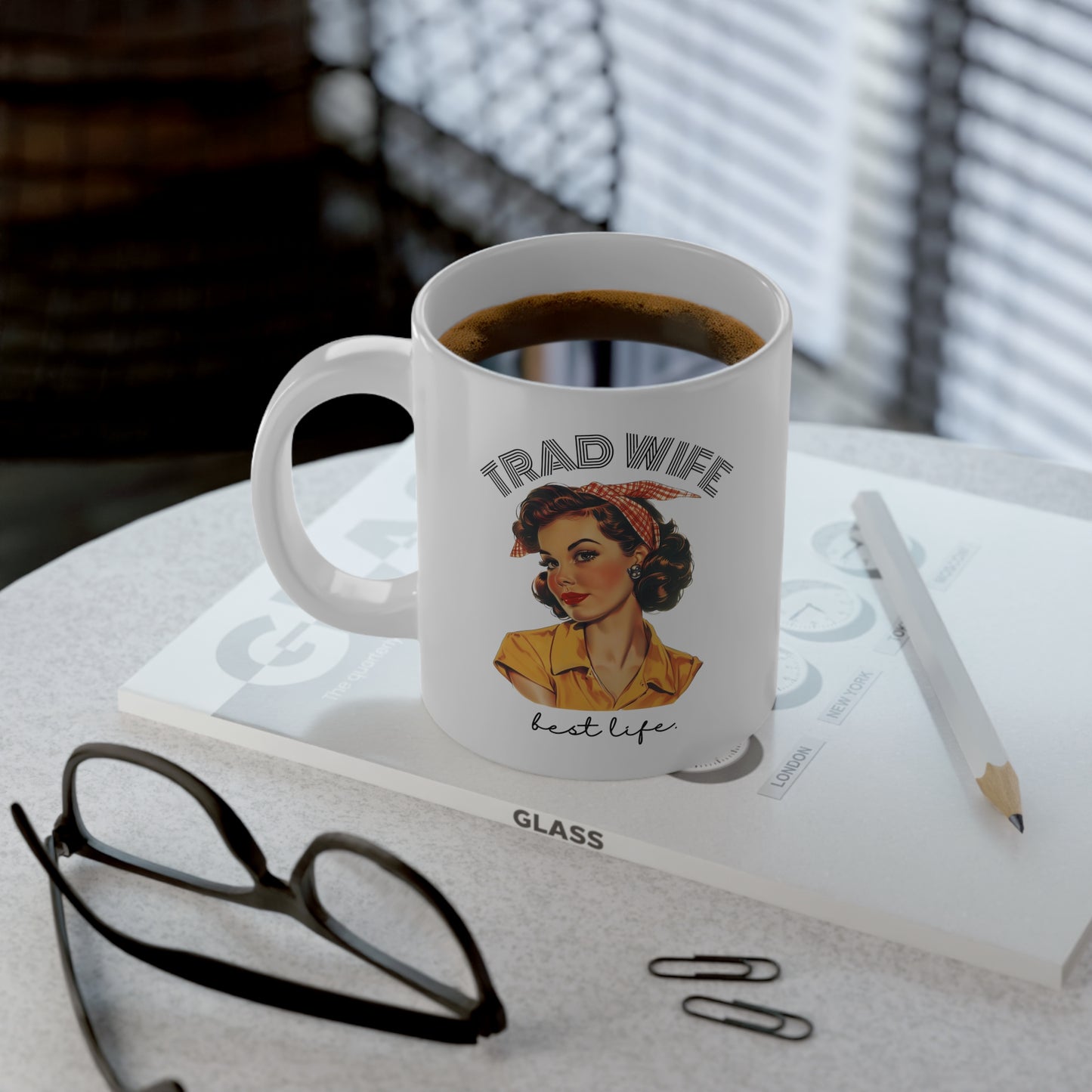 Trad Wife Jumbo Mug, 20oz, Homemaker Gift, Traditional Housewife Tea Cup, Trad Wife Gifts, Present for Wifey, Bridal Shower Mug