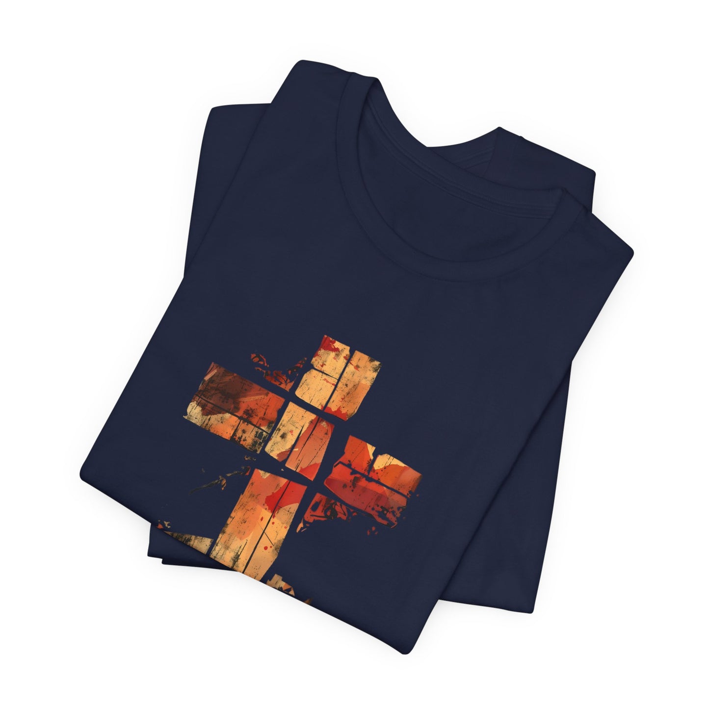 Holy Cross T-Shirt - Unisex Jersey Short Sleeve Tee, Christian Apparel, Faith Based T-Shirt, Religious Clothing, Inspirational Clothing, Jesus Apparel