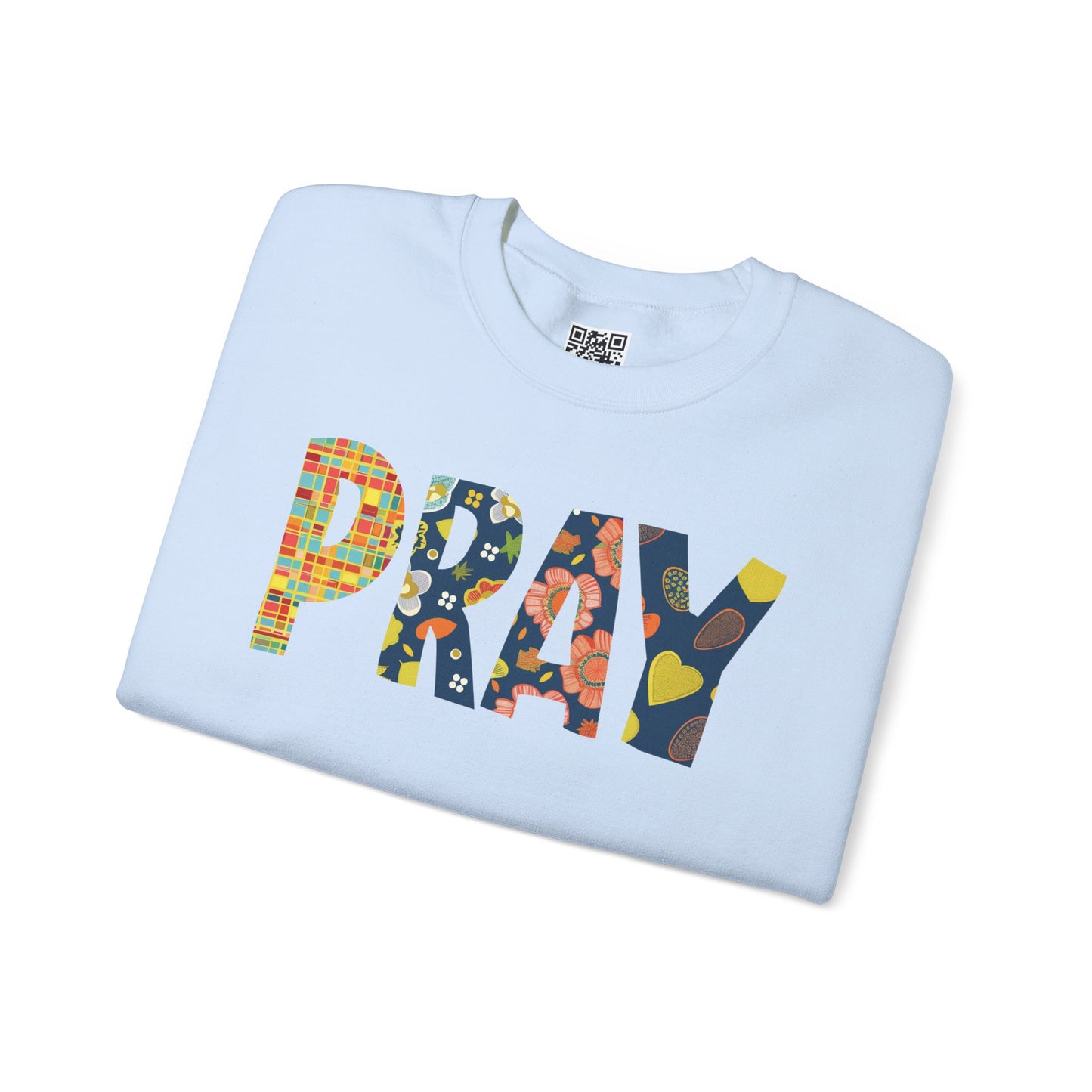 Pray Unisex Heavy Blend Crewneck Sweatshirt, Christian Merch, Christian Streetwear, Ministry Shirt, Faith Based Shirt, Jesus Apparel