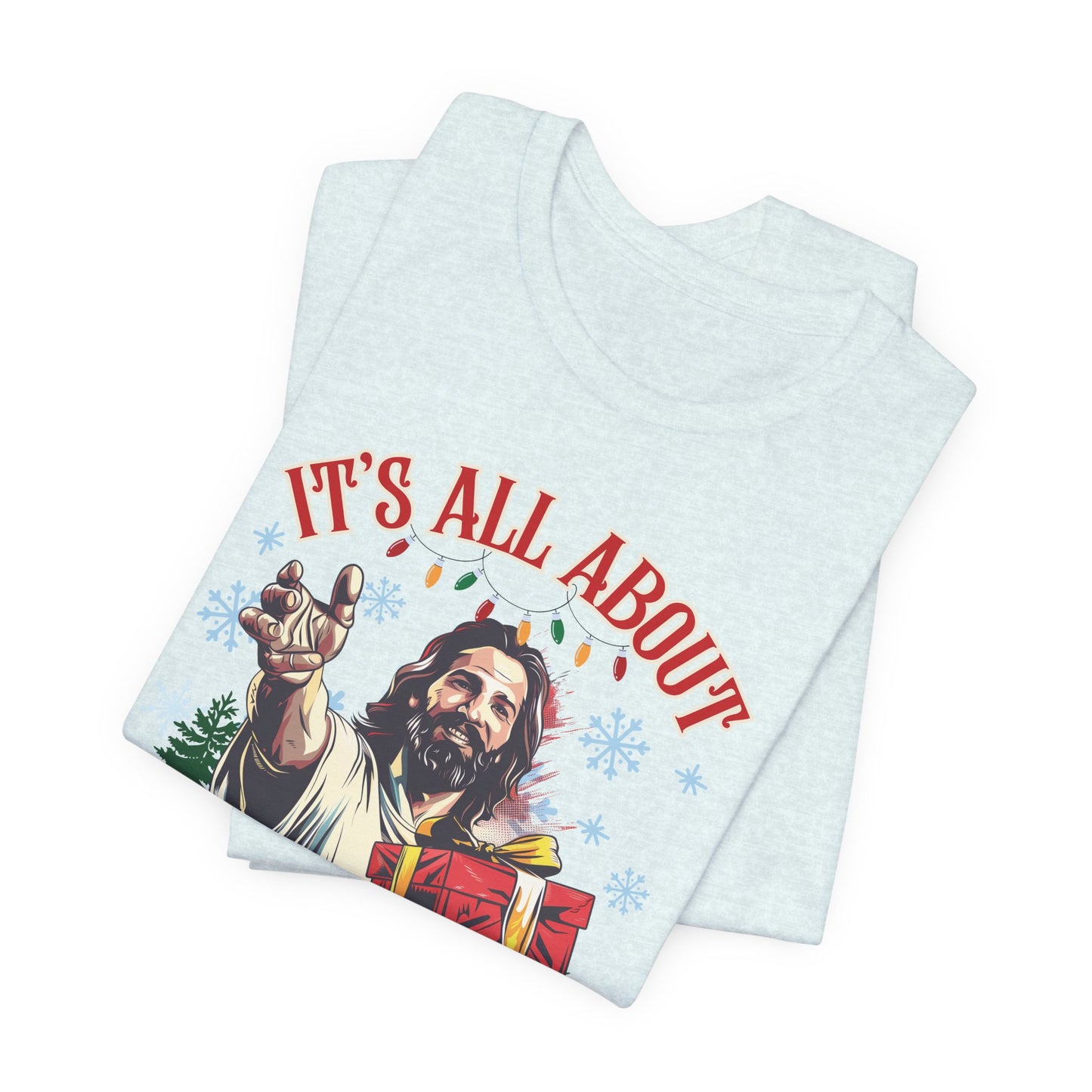 It's All About the Presence Unisex Jersey Short Sleeve Tee, Christian Merch, Jesus Loves You, Faith Based Shirt, Christian Apparel, Jesus Apparel