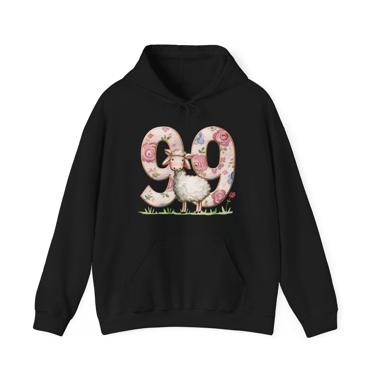 He Leaves the 99 Unisex Heavy Blend™ Hooded Sweatshirt, Christian Merch, Christian Streetwear, Ministry Shirt, Faith Based Shirt, Praise Hoodie
