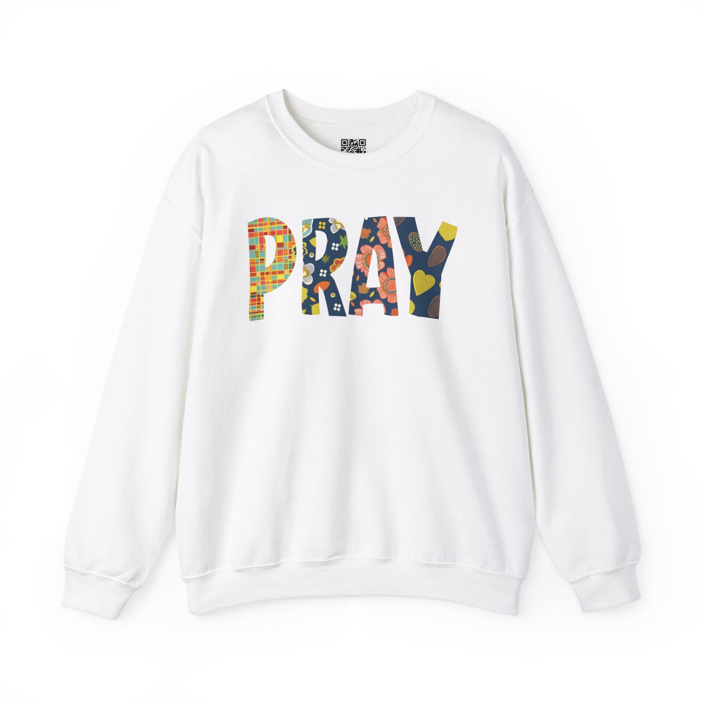 Pray Unisex Heavy Blend Crewneck Sweatshirt, Christian Merch, Christian Streetwear, Ministry Shirt, Faith Based Shirt, Jesus Apparel