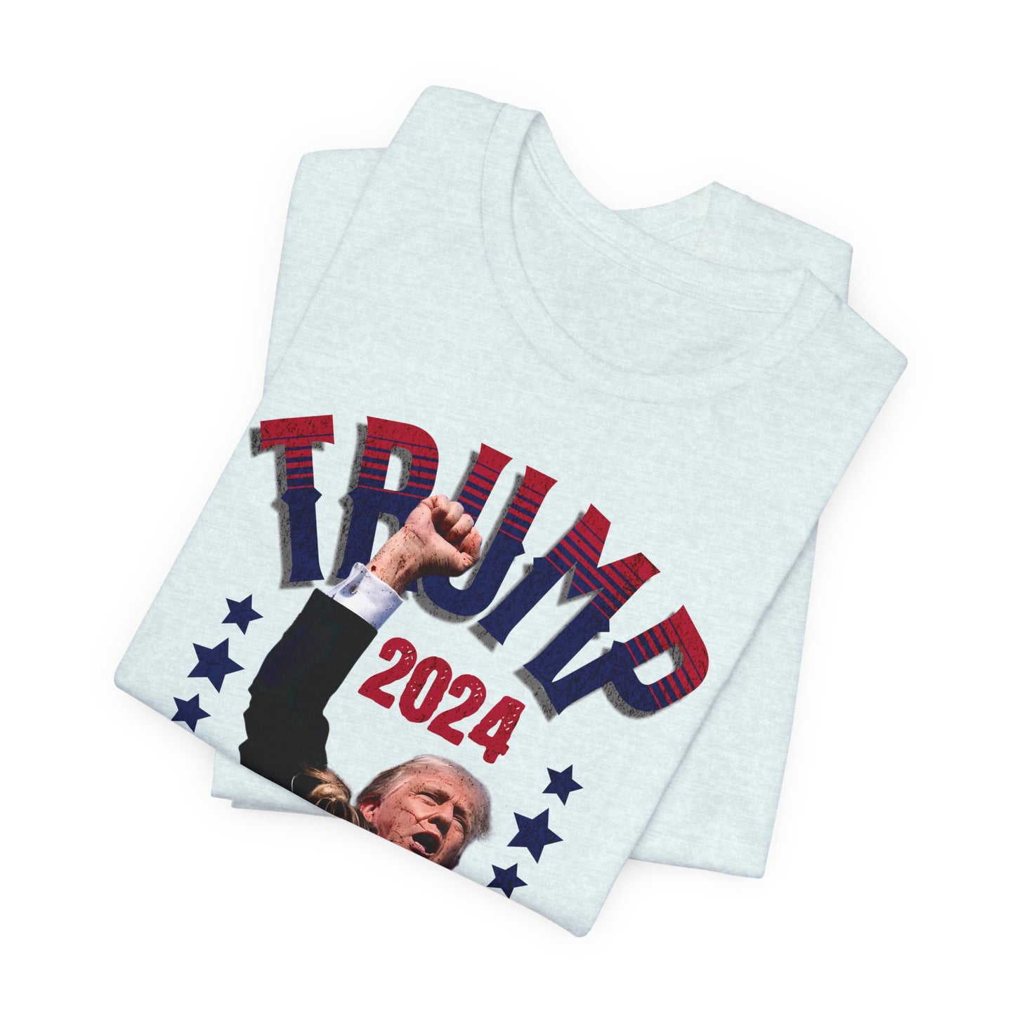 Trump 2024 T-Shirt - Unisex Jersey Short Sleeve Tee, Election Apparel, Election 2024, Trump Apparel, Fight Fight Fight