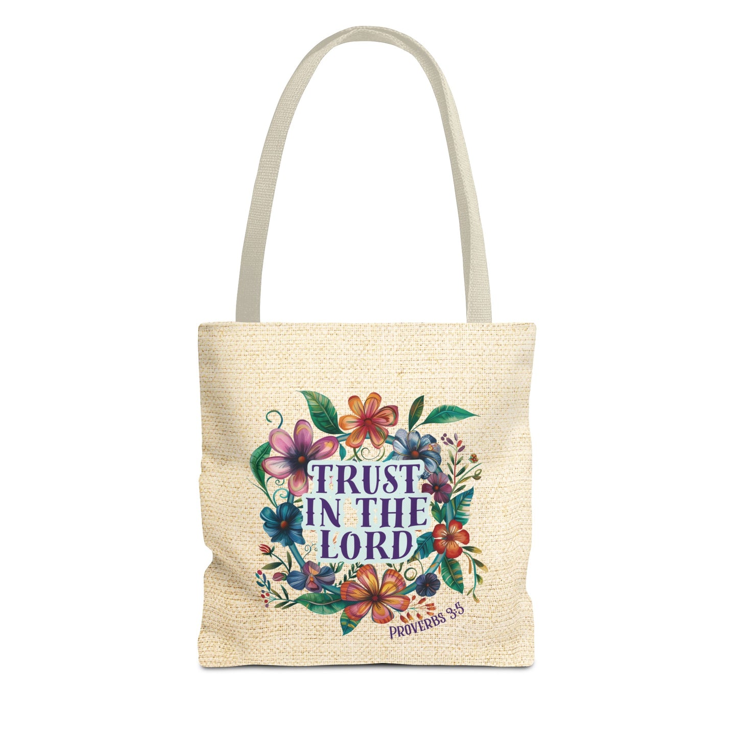 Trust in the Lord Tote Bag, Christian Merch, Gifts of the Holy Spirit, Travel Bag, Bible Bag, Book Bag, Getaway Bag, Secret Santa Gift, Gift for Church People