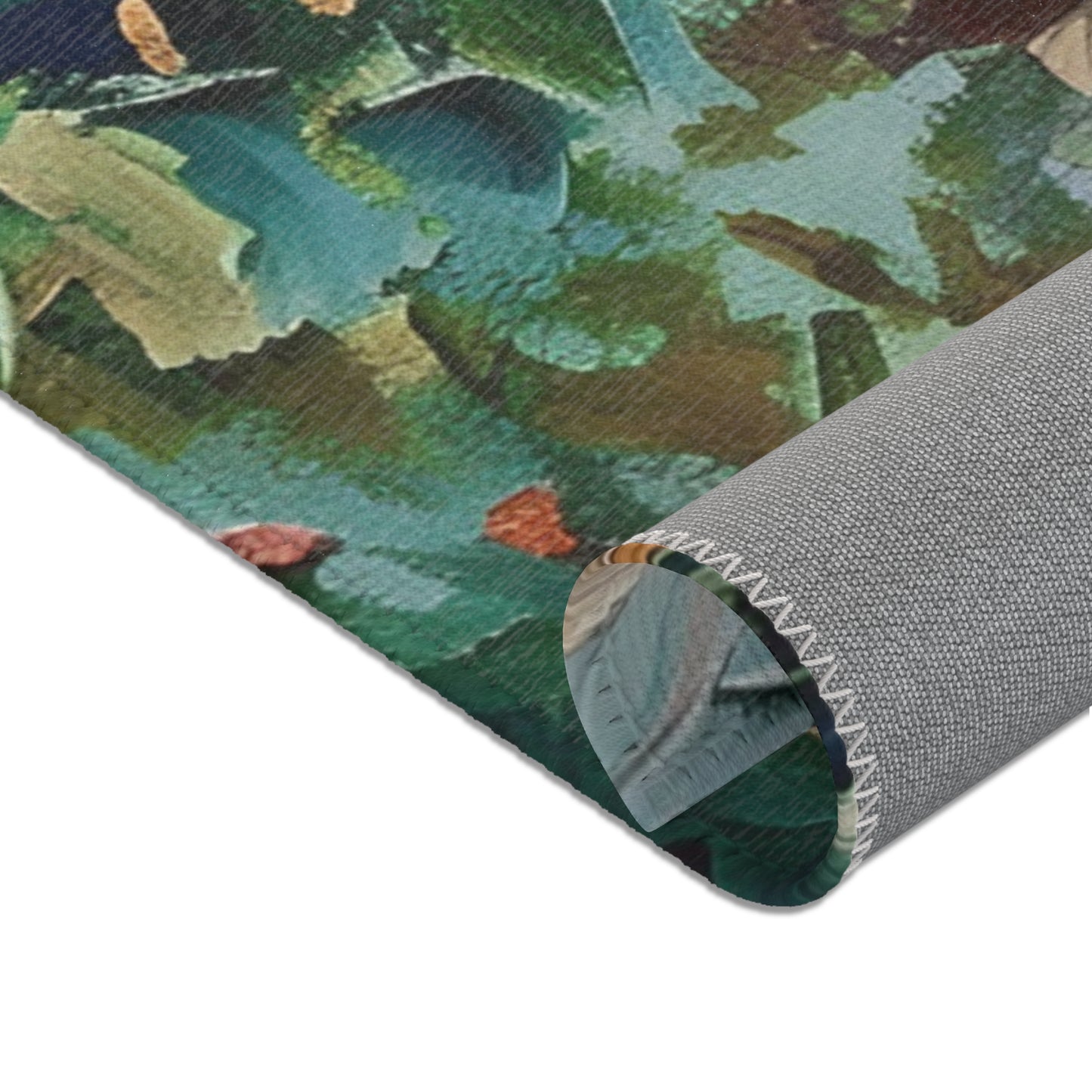 Van Gogh Inspired Area Rug, Funky, Colorful, & Unique Area Rugs, Custom Print Rug or Bathmat, 3 Sizes - 24x36 in, 36x60 in and 48x72 in