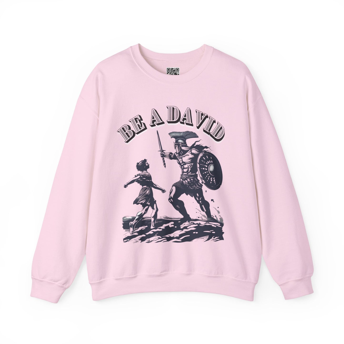 Be a David Unisex Heavy Blend Crewneck Sweatshirt, Christian Merch, Christian Streetwear, Ministry Shirt, Faith Based Shirt, Jesus Apparel