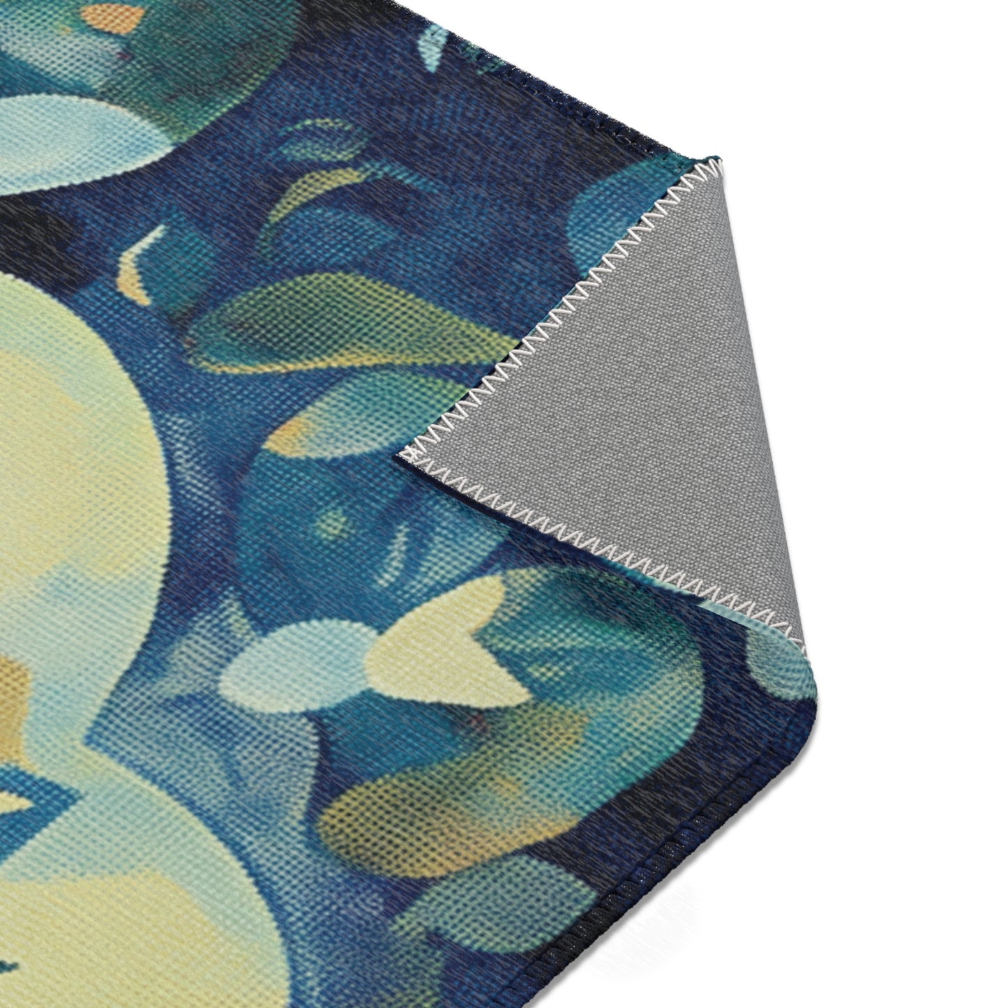 Modern Boho Floral Area Rug, Funky, Colorful, & Unique Area Rugs, Custom Print Rug Bathmat, 3 Sizes-24x36 in, 36x60 in and 48x72 in