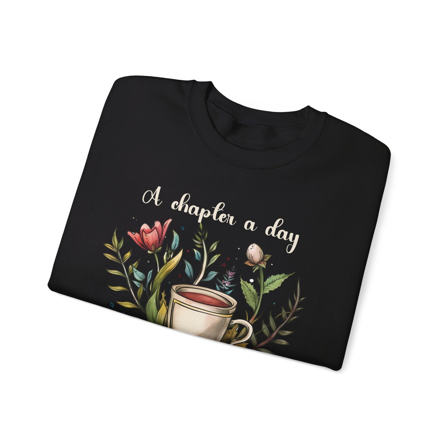A Chapter a Day Sweatshirt, Unisex Heavy Blend™ Crewneck, Christian Apparel, Biblical Clothing, Inspirational Apparel, Jesus Shirt