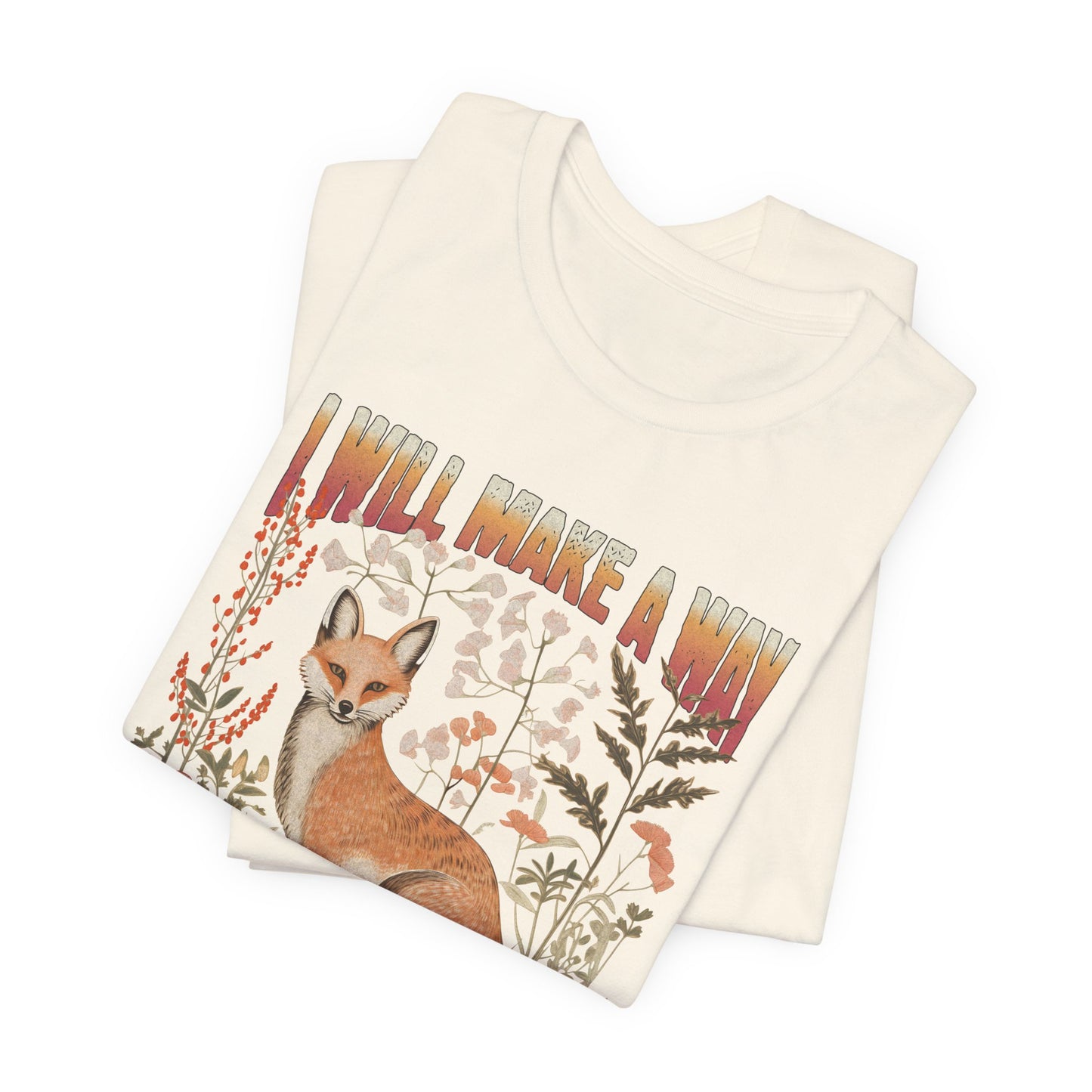 I Will Make a Way in the Wilderness T-shirt - Unisex Jersey Short Sleeve Tee, Christian Merch, Christian Streetwear, Faith Based Shirt, Christian Apparel, Christian Shirts