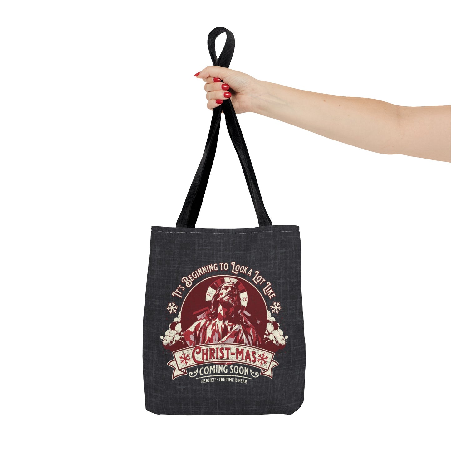 It's Beginning to Look A Lot like Christ-mas Tote Bag, Travel Bag, Bible Bag, Gift for Church Member, Book Bag, Getaway Bag, Vacation Bible School, Church Camp Bag