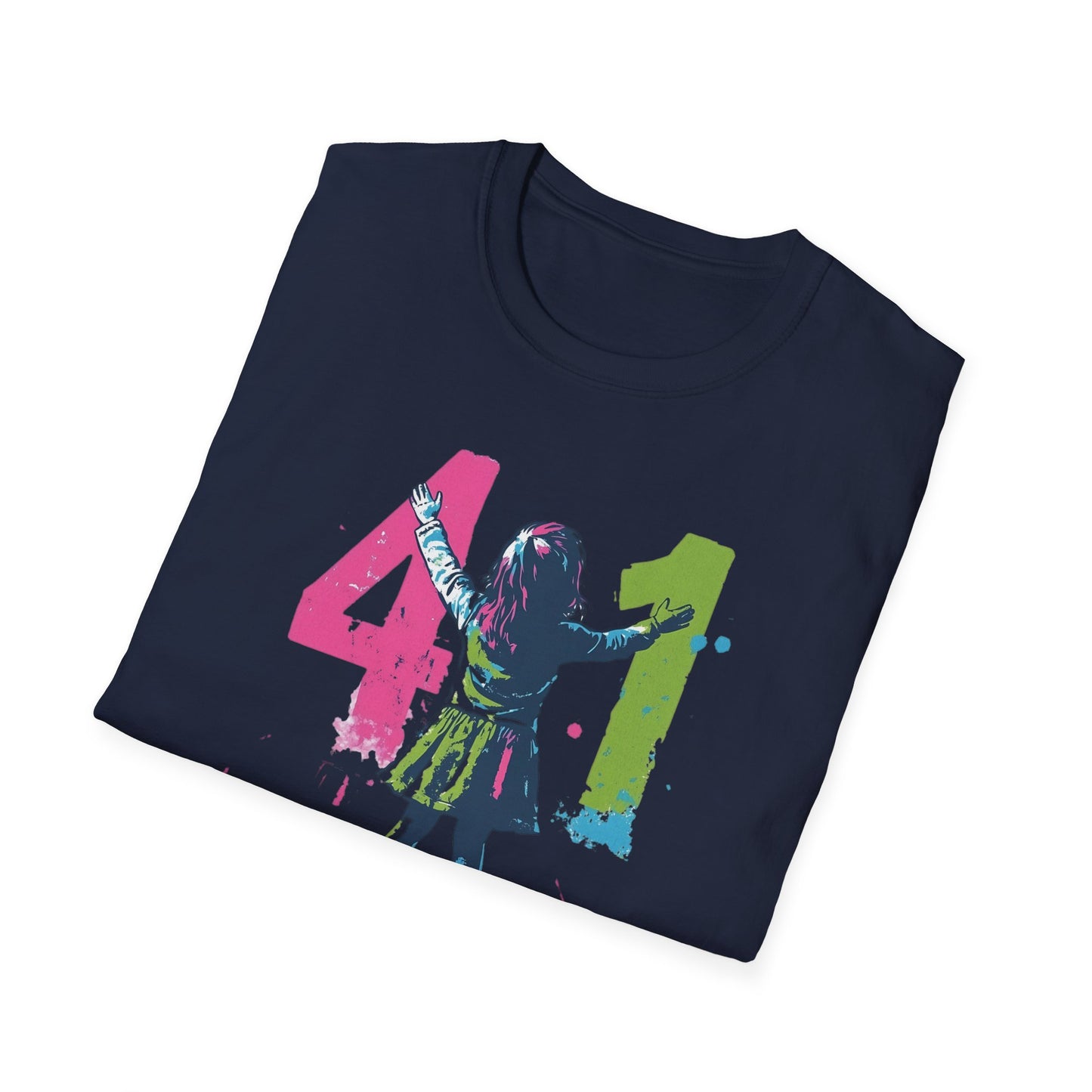 Christian "41" Unisex Softstyle T-Shirt - Christian Streetwear, Jesus Apparel, Religious Clothing, Spiritual Merch, Faith Based Shirt