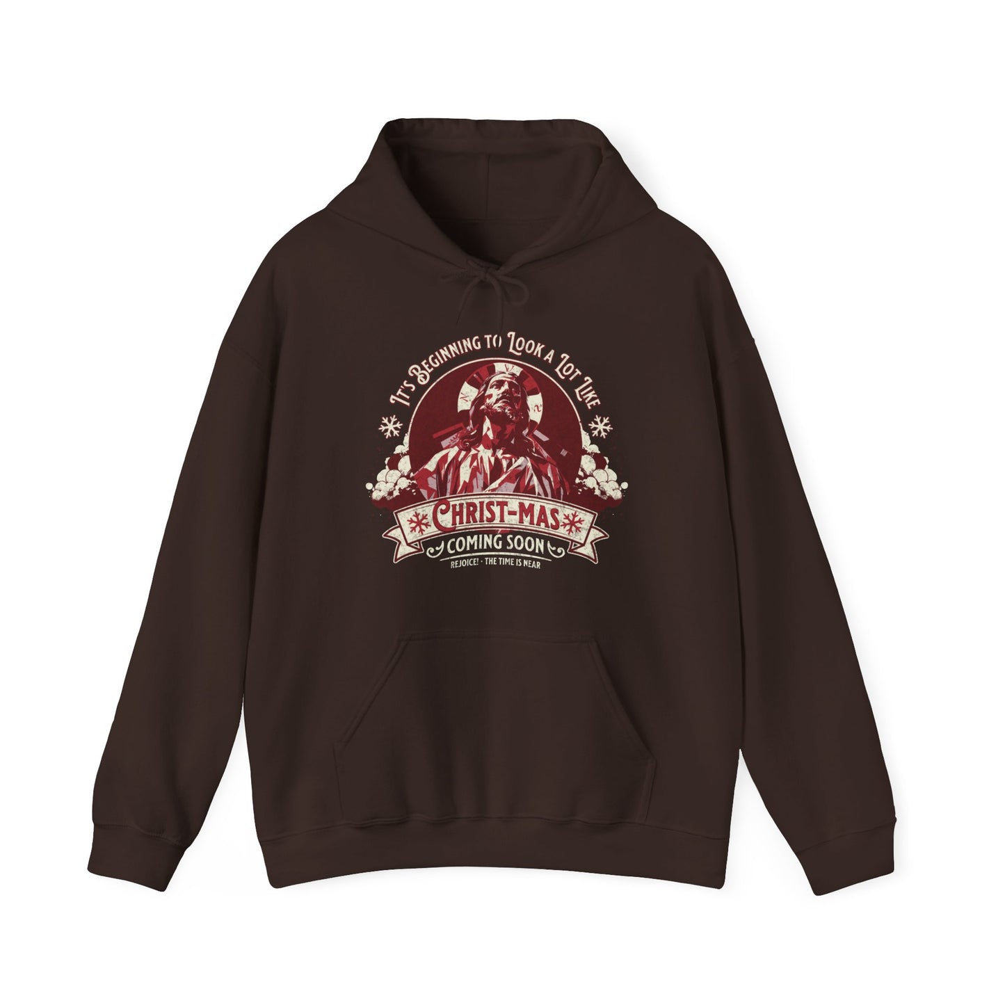 It's Beginning to Look A Lot like Christ-mas Unisex Heavy Blend™ Hooded Sweatshirt, Christian Merch, Christian Streetwear, Ministry Shirt, Faith Based Shirt, Praise Hoodie