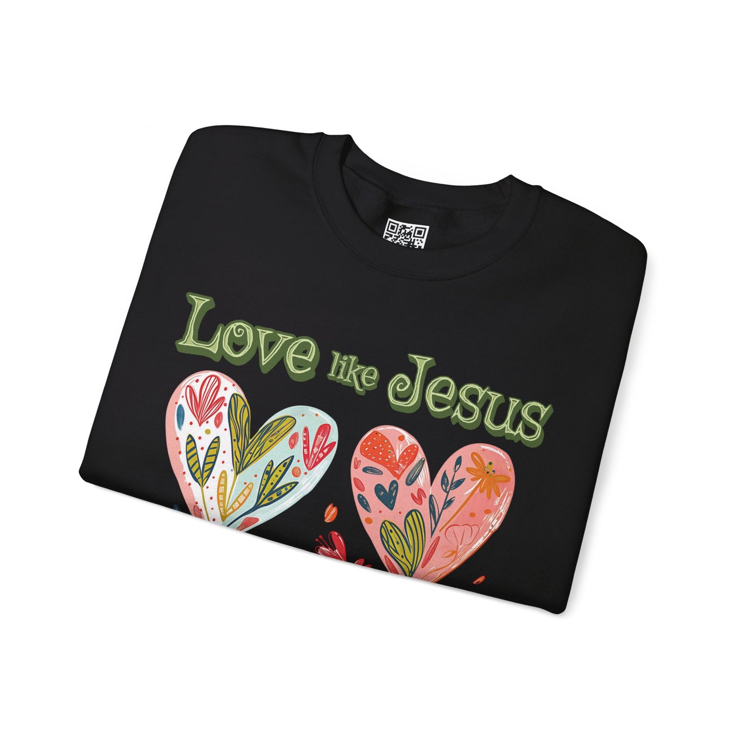 Love like Jesus Unisex Heavy Blend Crewneck Sweatshirt, Christian Merch, Christian Streetwear, Ministry Shirt, Faith Based Shirt, Jesus Apparel