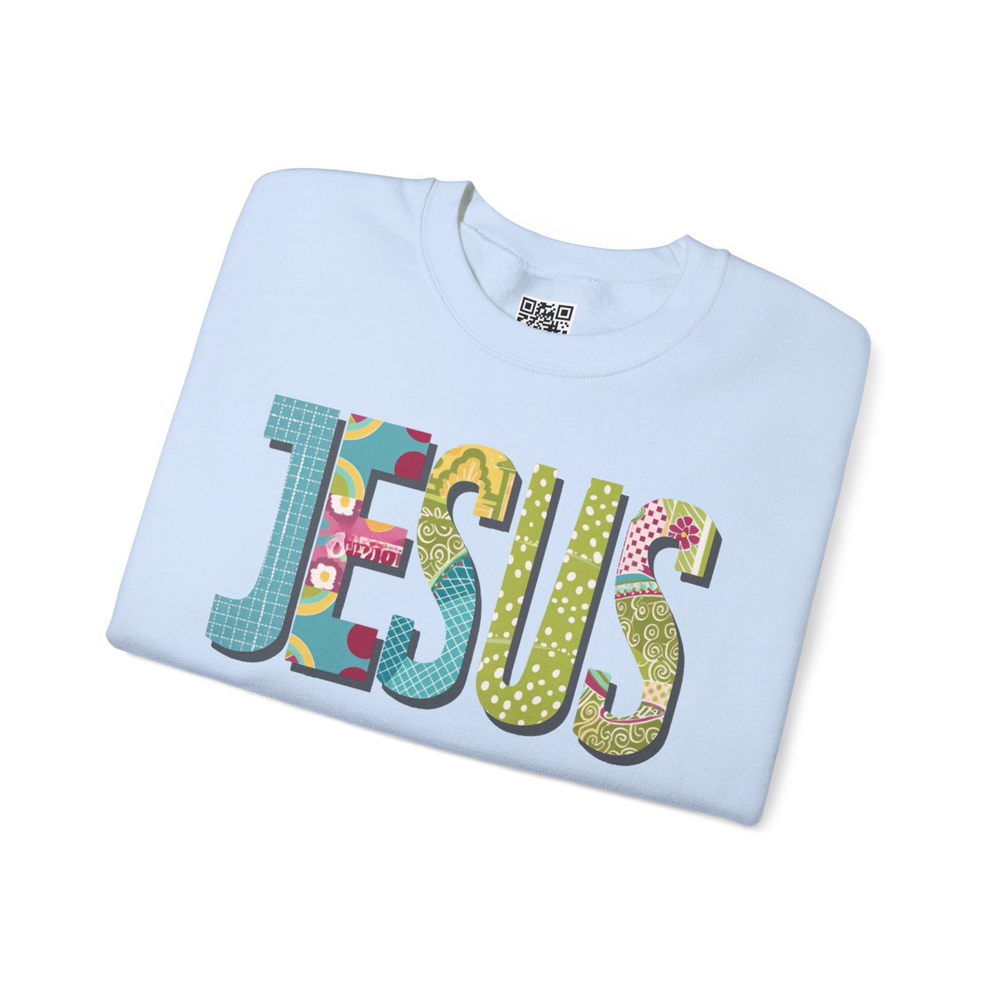 Jesus Unisex Heavy Blend Crewneck Sweatshirt, Christian Merch, Christian Streetwear, Ministry Shirt, Faith Based Shirt, Jesus Apparel